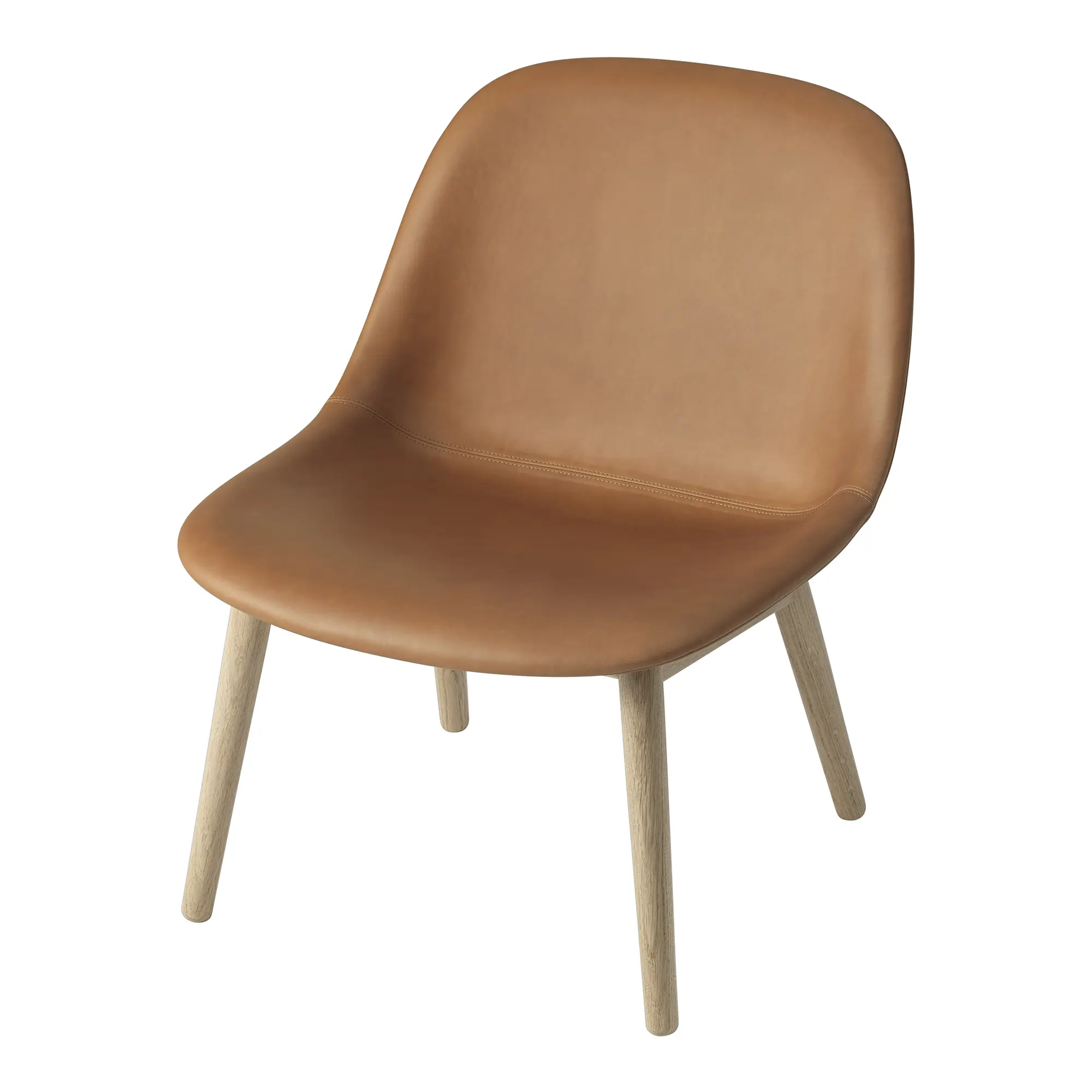 Fiber Lounge Chair Wood Base