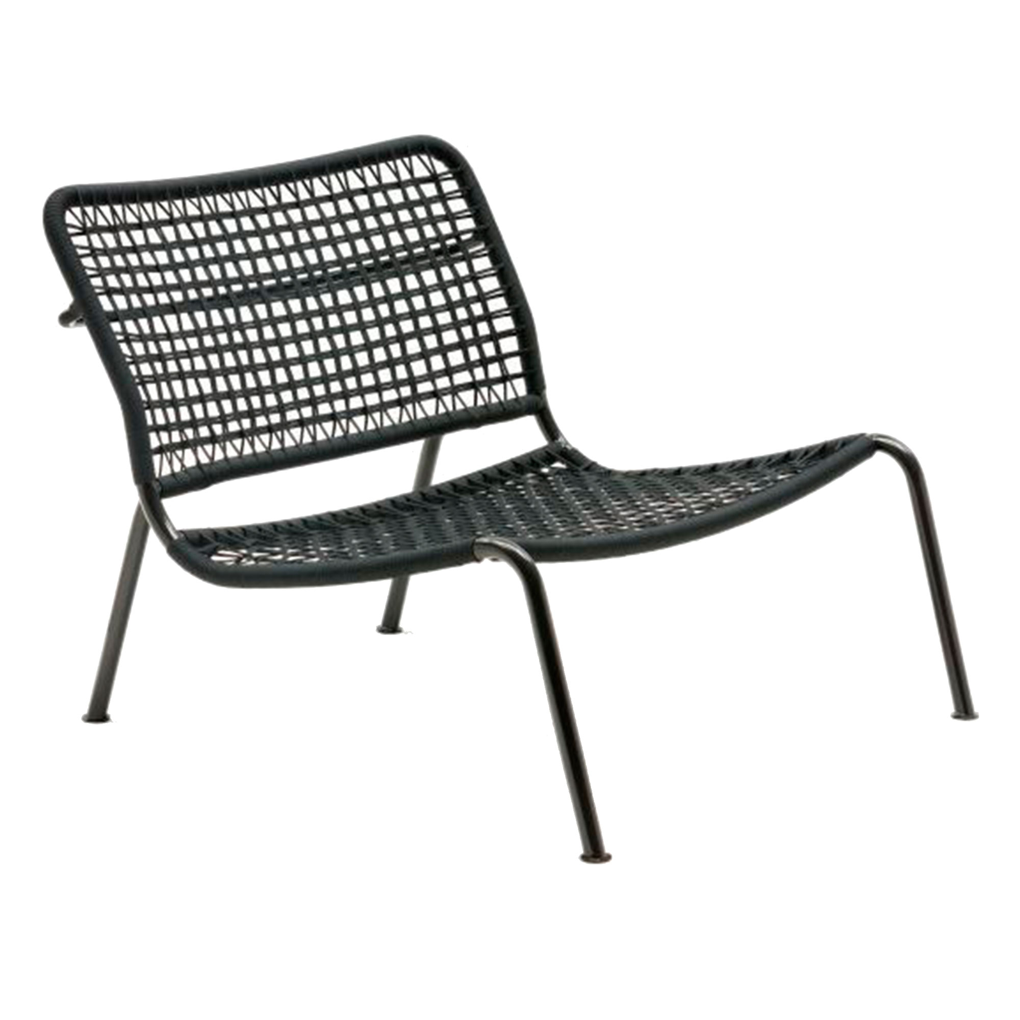 Living Divani - Frog Armchair, Lacquered White, Weaving Hide Rope Brown - Fåtöljer - Piero Lissoni - Läder/Metall