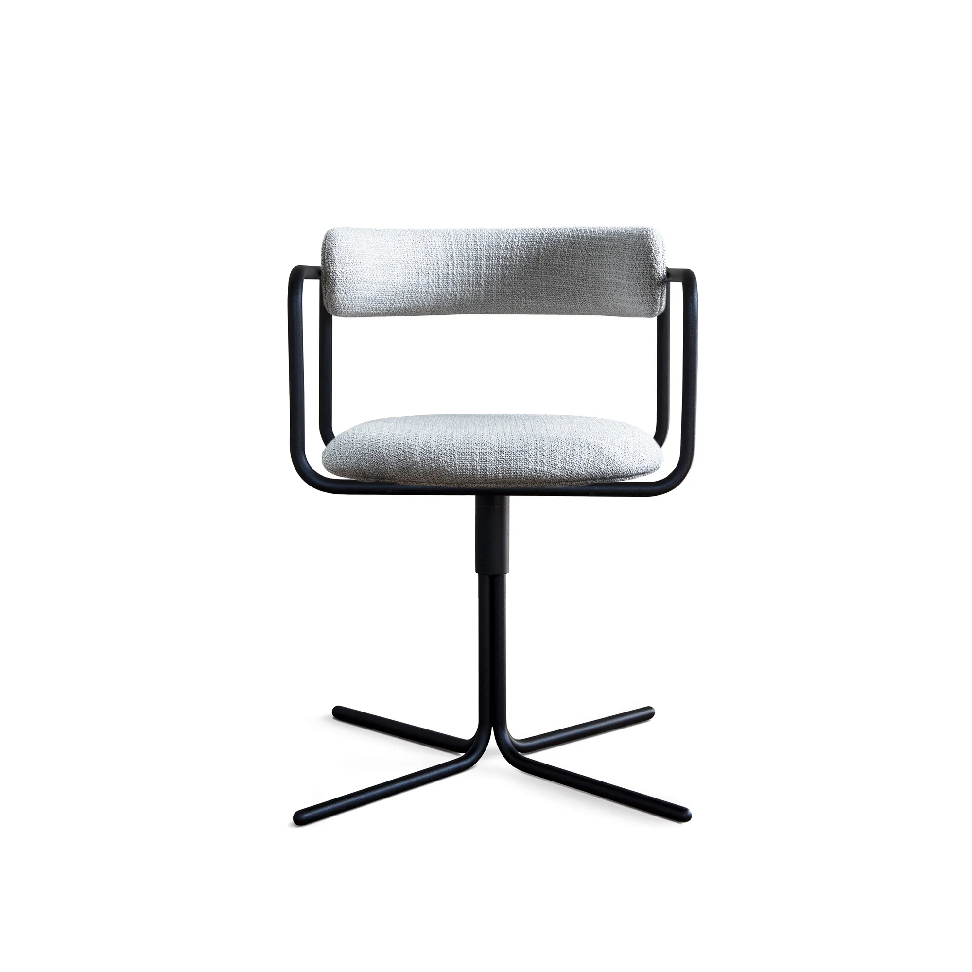 FF Chair Swivel Rounded Black Legs