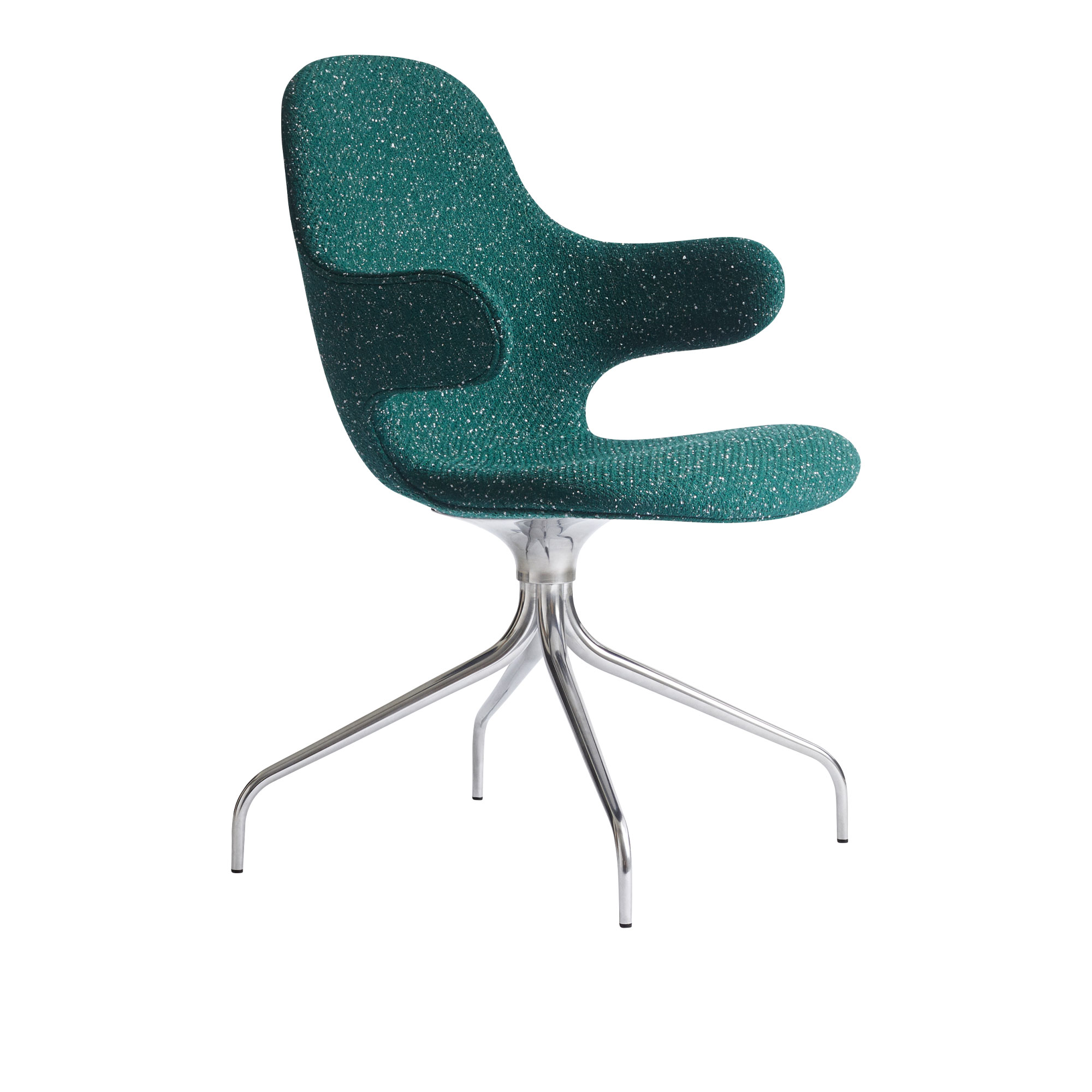 &Tradition - Catch JH2 - Polished aluminium - Fabric cat.2 - Divina Melange 3 120 - Matstolar - Jaime Hayón