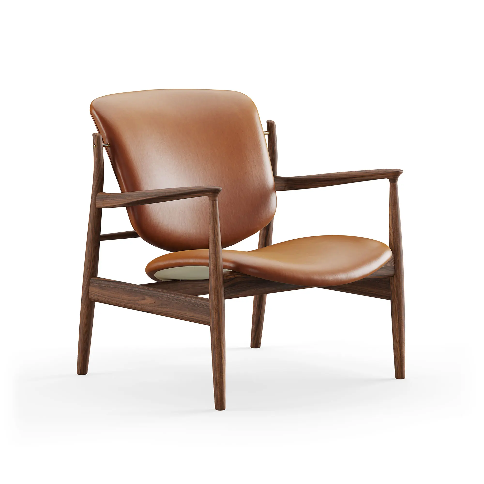 France fåtölj Walnut
