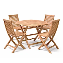 Viken eetkamerset met eettafel en 4 stoelen