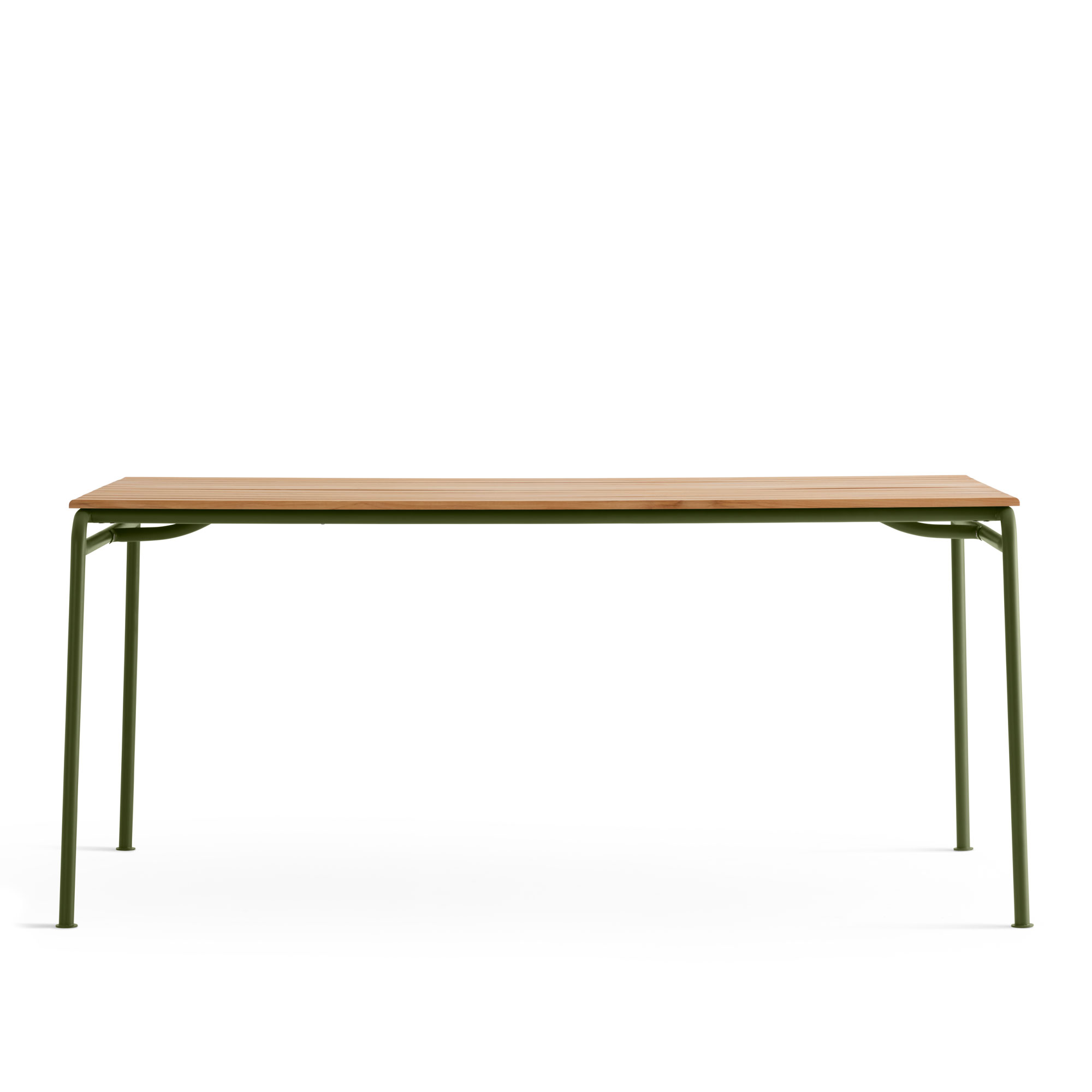 A Huseby - Kallio Outdoor Dining Table Medium Green - Matbord utomhus - Sami Kallio - Grön - Metall/Trä | Utemöbler - Utebord - Matbord Utomhus | Möbelexperten