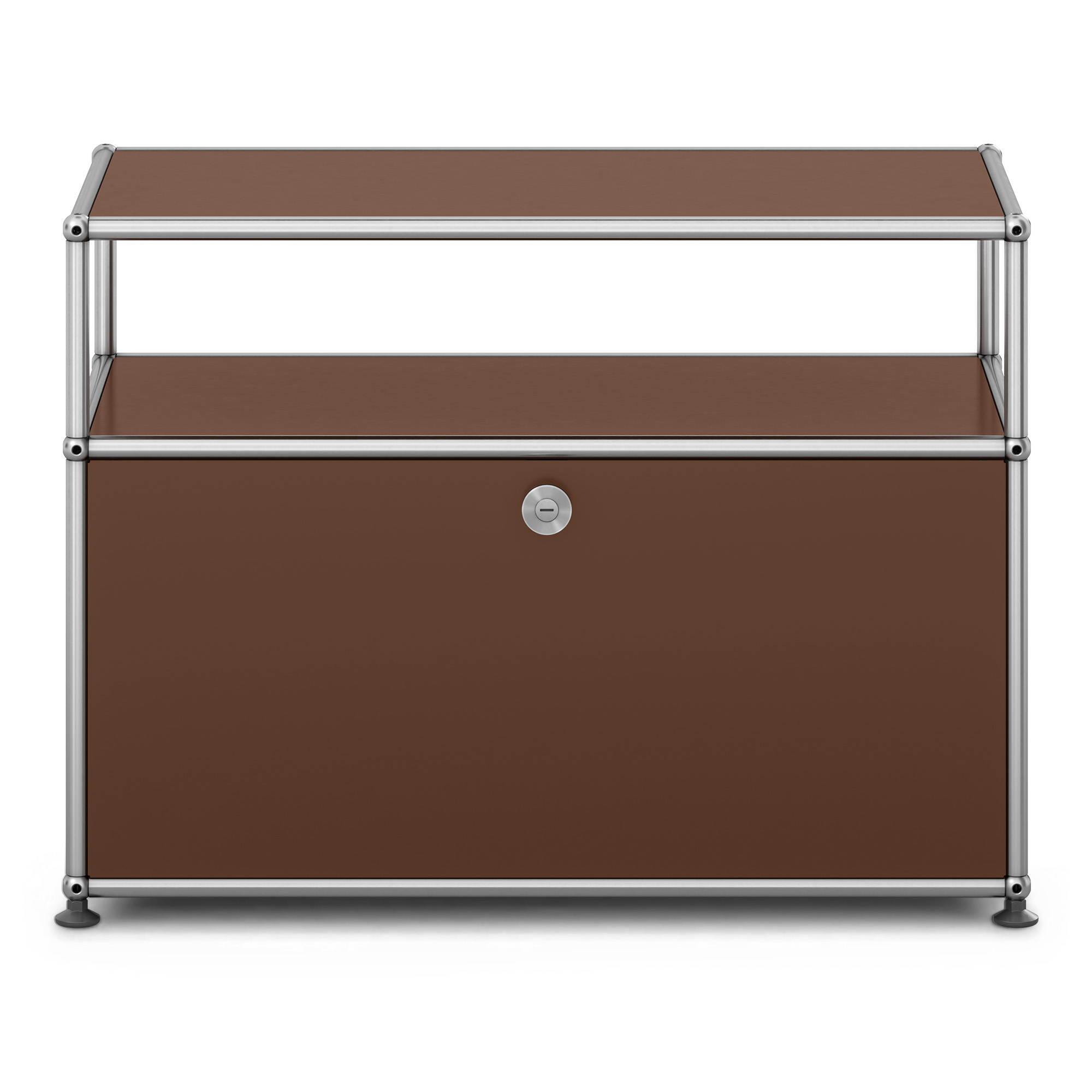 USM - USM Haller Occasional Furniture O1 USM Brown - Sidobord - Fritz Haller & Paul Schärer - Brun | Möbler - Bord - Sidobord | Möbelexperten