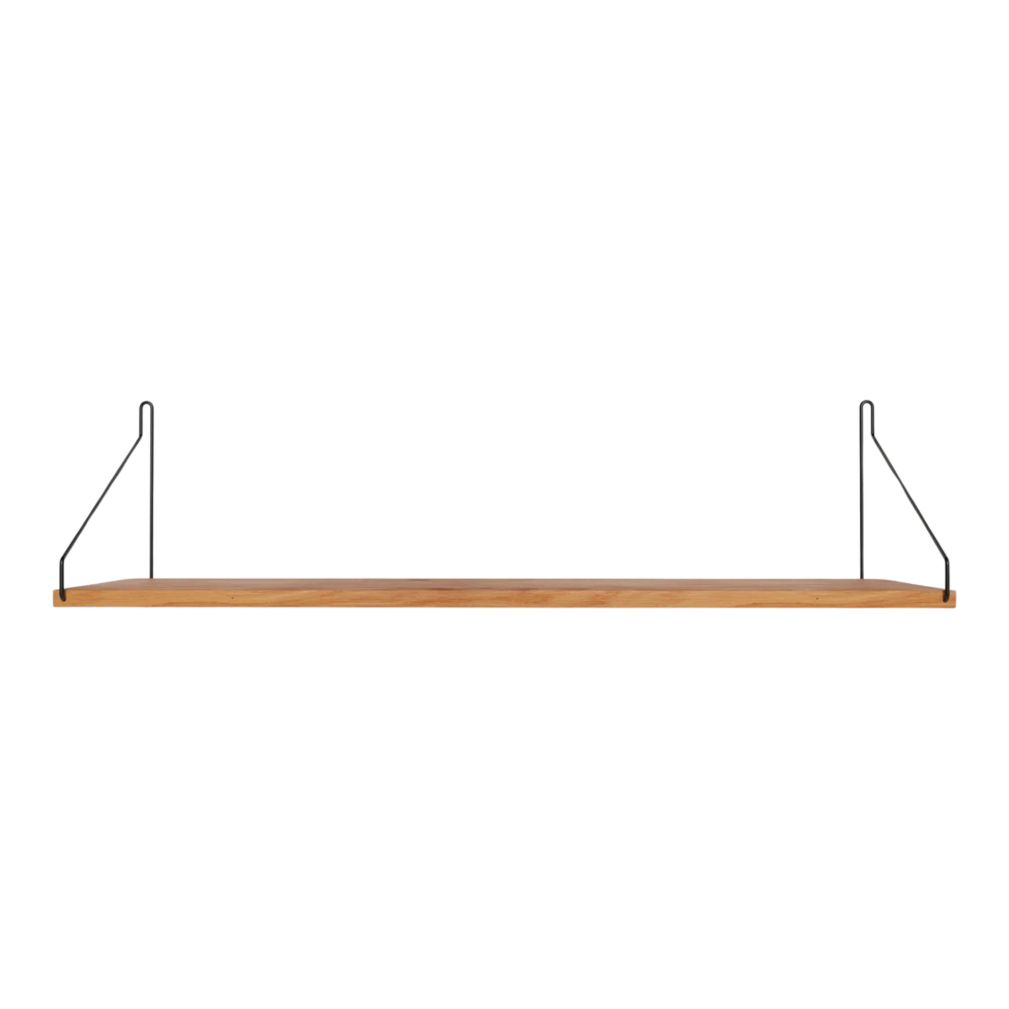 Frama - Single Shelf vägghylla Natural Oak / Black D20 W80 - Kim Richardt - Beige - Trä |  | Möbelexperten