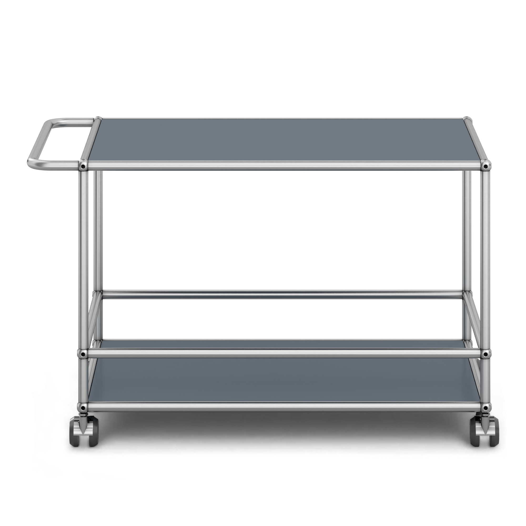 USM - USM Haller Serving Trolley L USM Mid Gray - Serveringsvagnar - Fritz Haller & Paul Schärer - Grå | Möbler - Bord - Serveringsvagnar | Möbelexperten