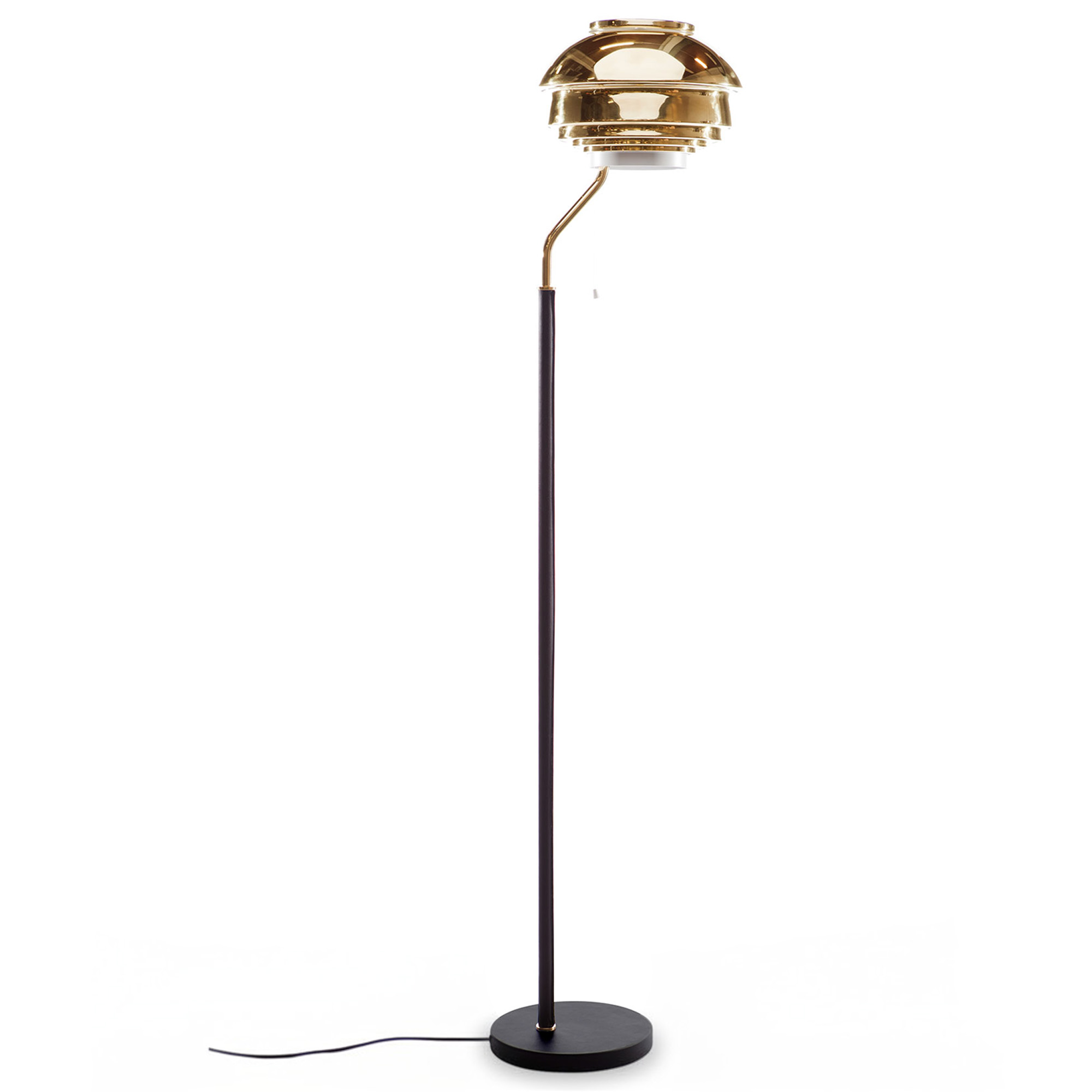 Artek - Golvlampa A808, Mässing - Skärmlampor - Alvar Aalto - Guld | Belysning - Golvlampor - Skärmlampor | Möbelexperten