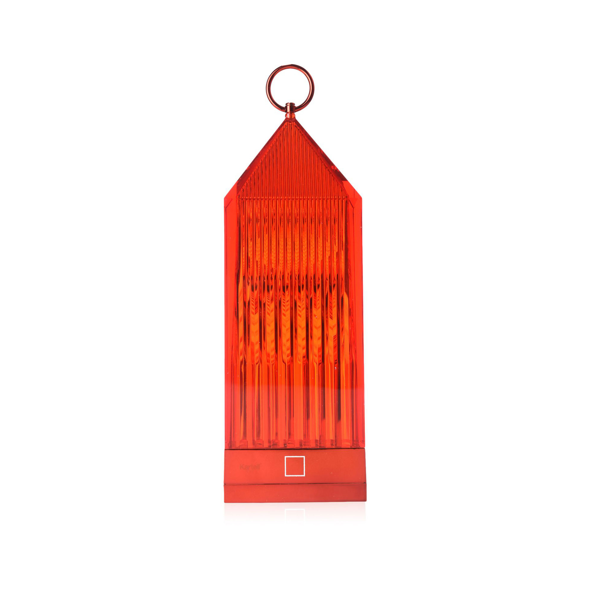 Kartell - Lantern Table Lamp 9335, Red, Incl. LED 1,2W 130lm 2700K - Portabla lampor - Fabio Novembre - Röd