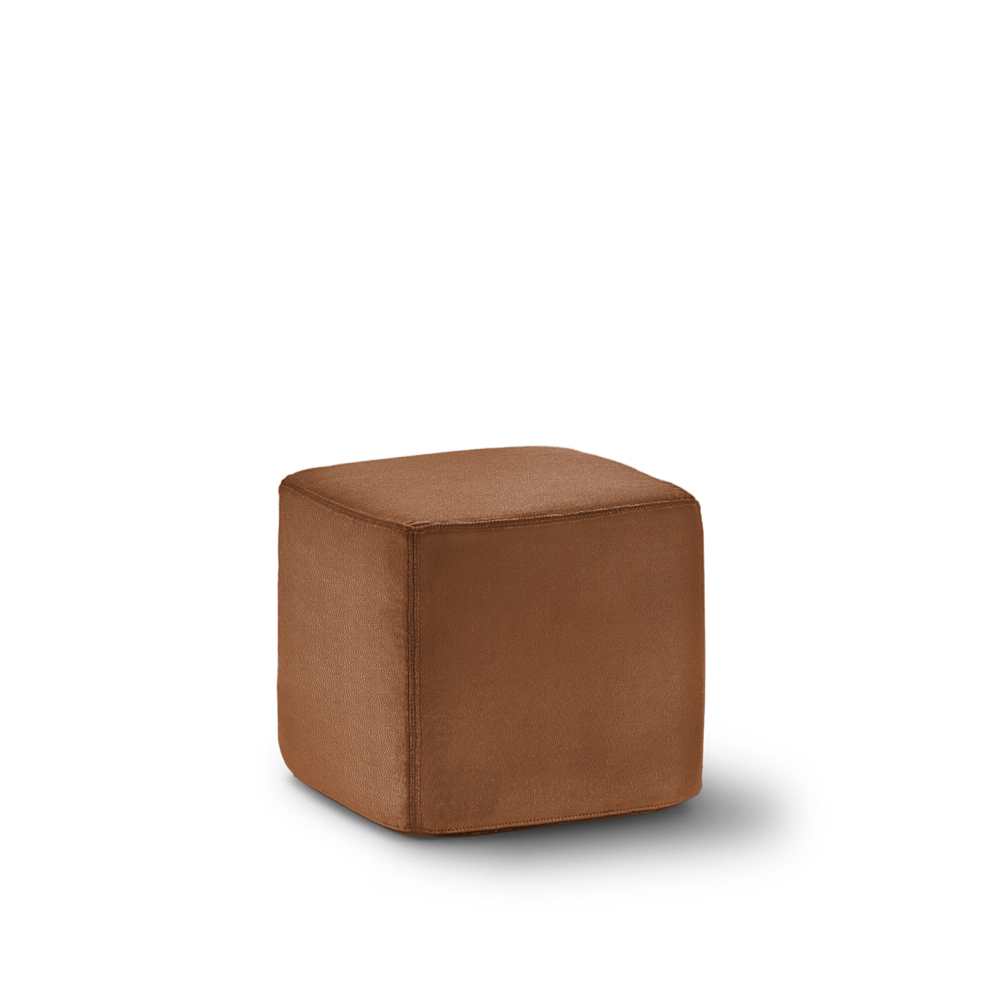 Eilersen - Bun Fotpall 40x40 cm Leather Cat. B 701 Texas Plus 23 - Fotpallar - Nils Juul Eilersen - Brun - Läder/Skum