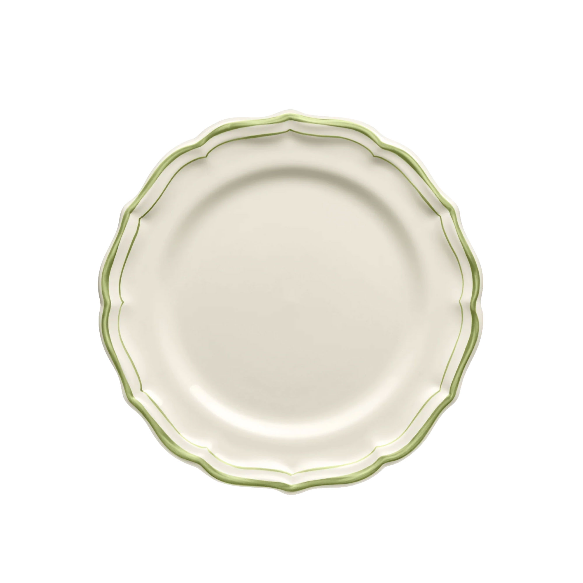 Gien - Filet desserttallrik 4-pack grön - Assietter - Grön - Keramik