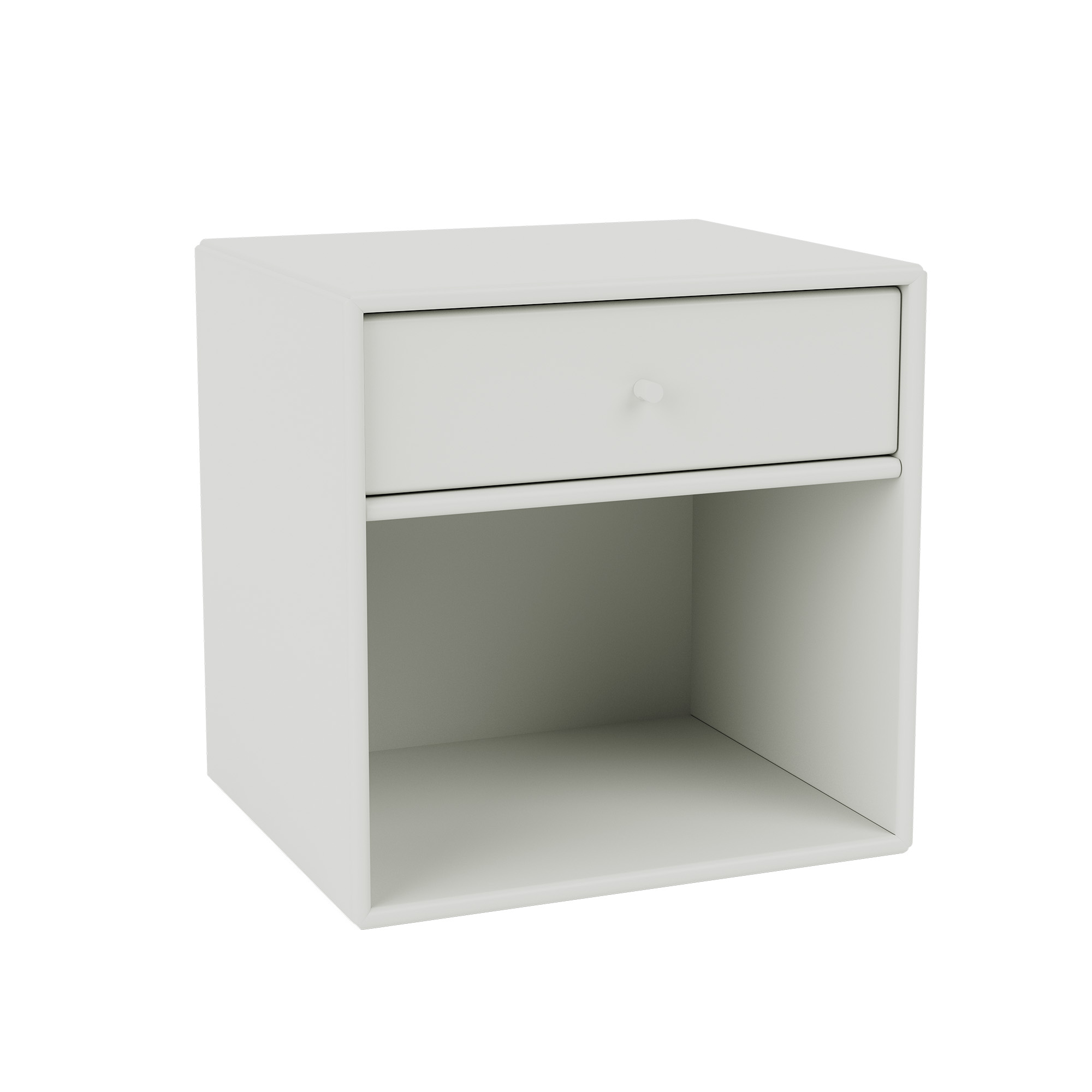 montana - dream nightstand, suspension rail - nordic - sängbord - peter j. lassen - grå