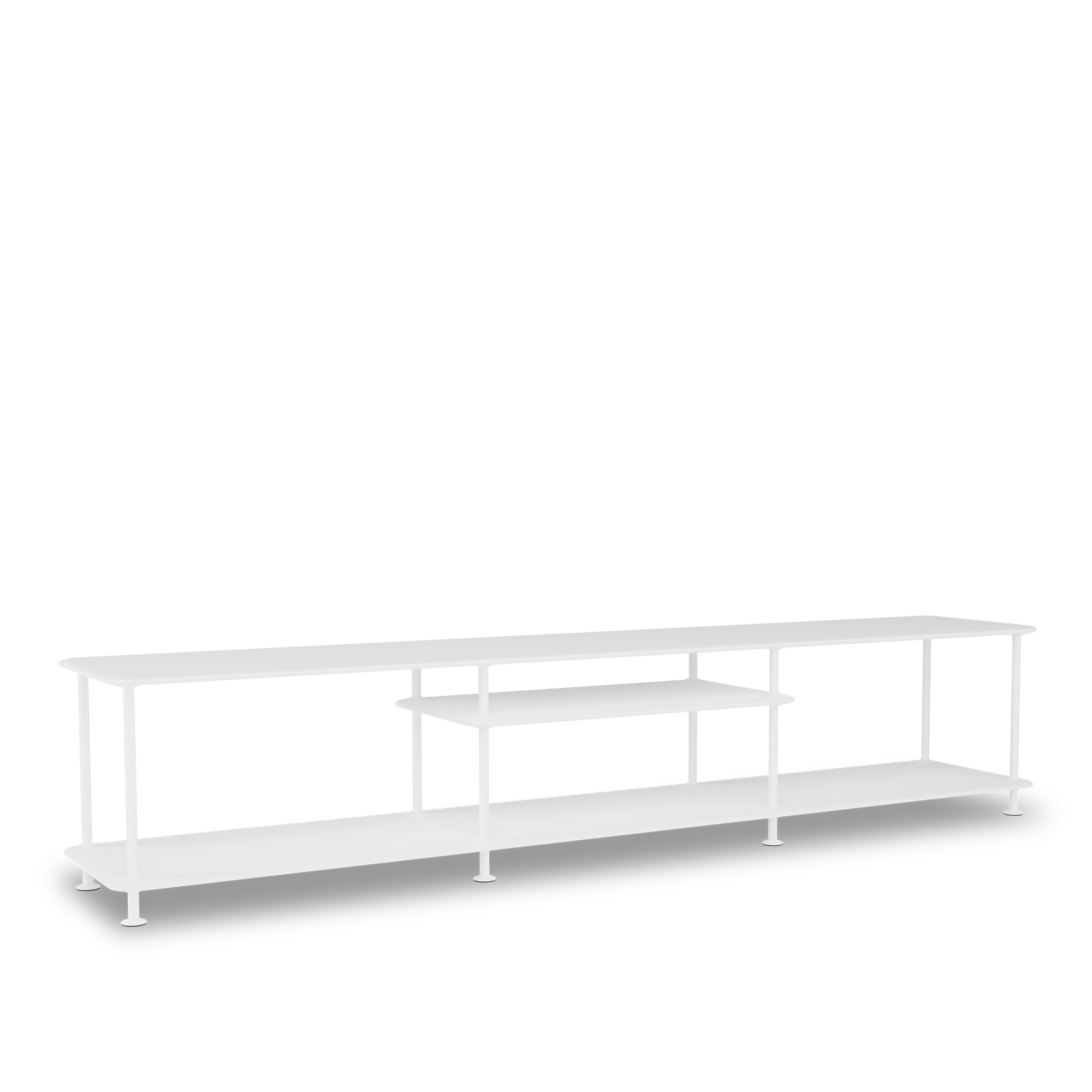 montana - montana free 111010 214-newwhitestructure 101-newwhite - tv-bänkar - jakob wagner - vit - metall/trä