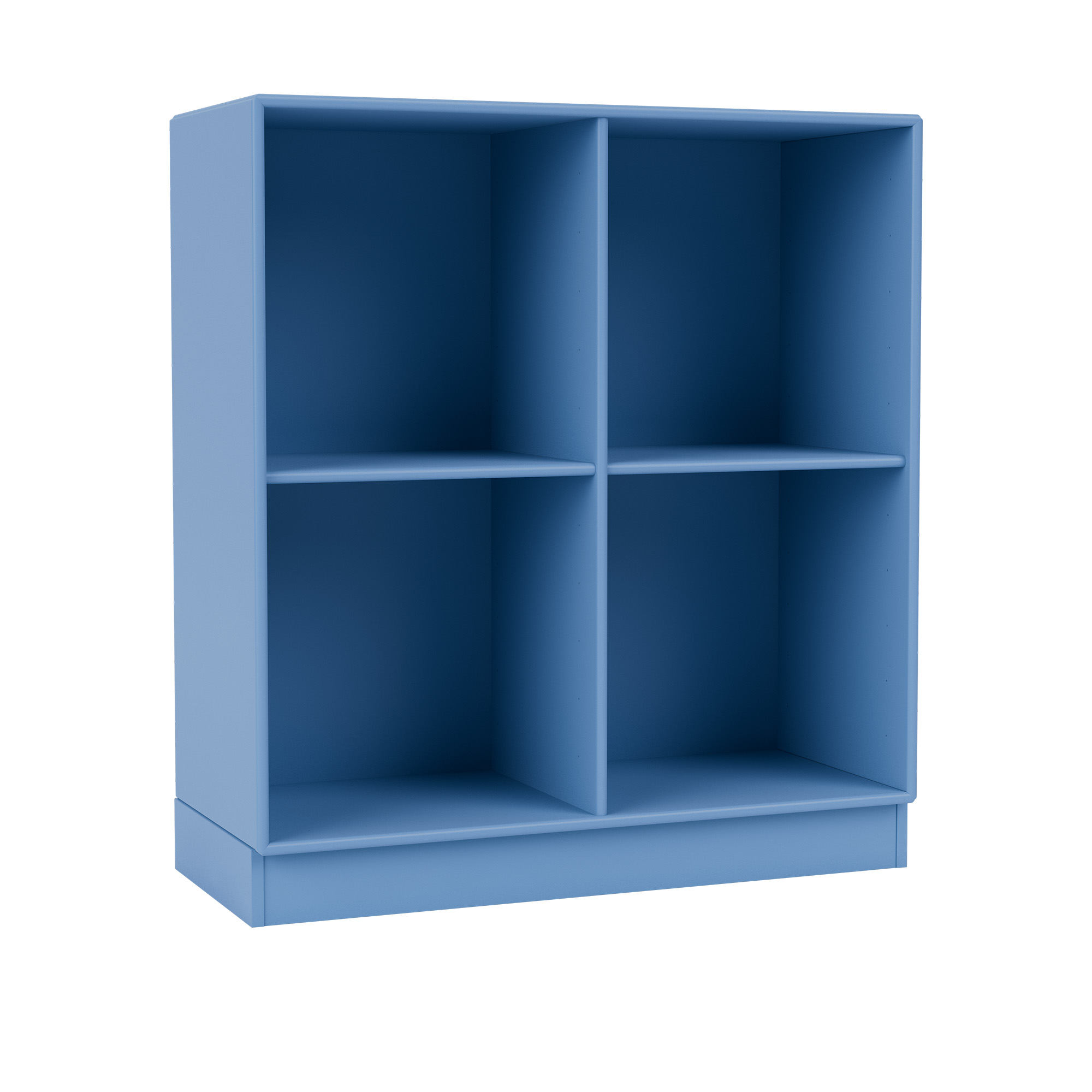 montana - show bookcase 154-azure 07 plinth 7 cm - hyllor & hyllsystem - peter j. lassen - blå - trä