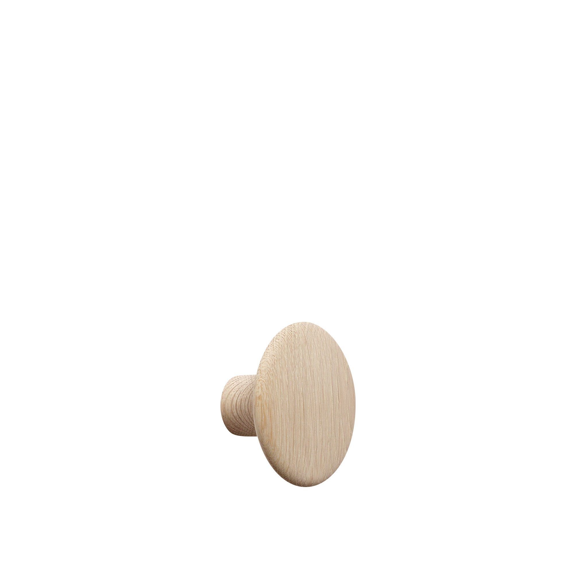 Muuto - Dots Wood Coat Hanger Small Oak - Krokar - Lars Tornøe - Träfärgad | Inredning - Förvaring Och Beslag - Krokar | Möbelexperten