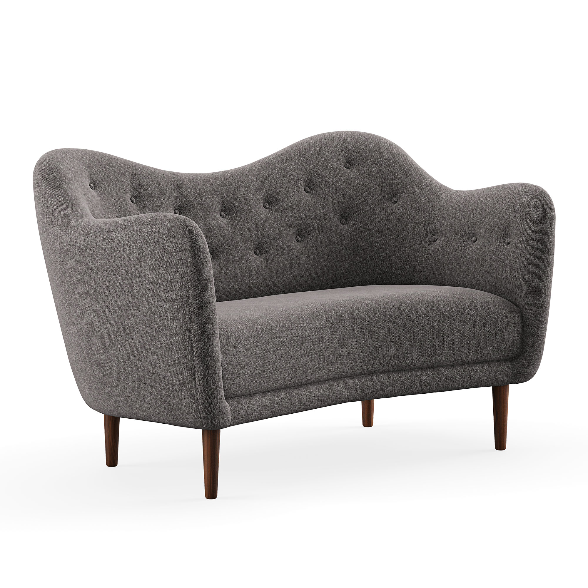 House of Finn Juhl - 46 Sofa, Walnut, Cat. 4 Vidar 152 - Soffor - Finn Juhl - Grå | Möbler - Soffor Och Dagbäddar - Soffor | Möbelexperten