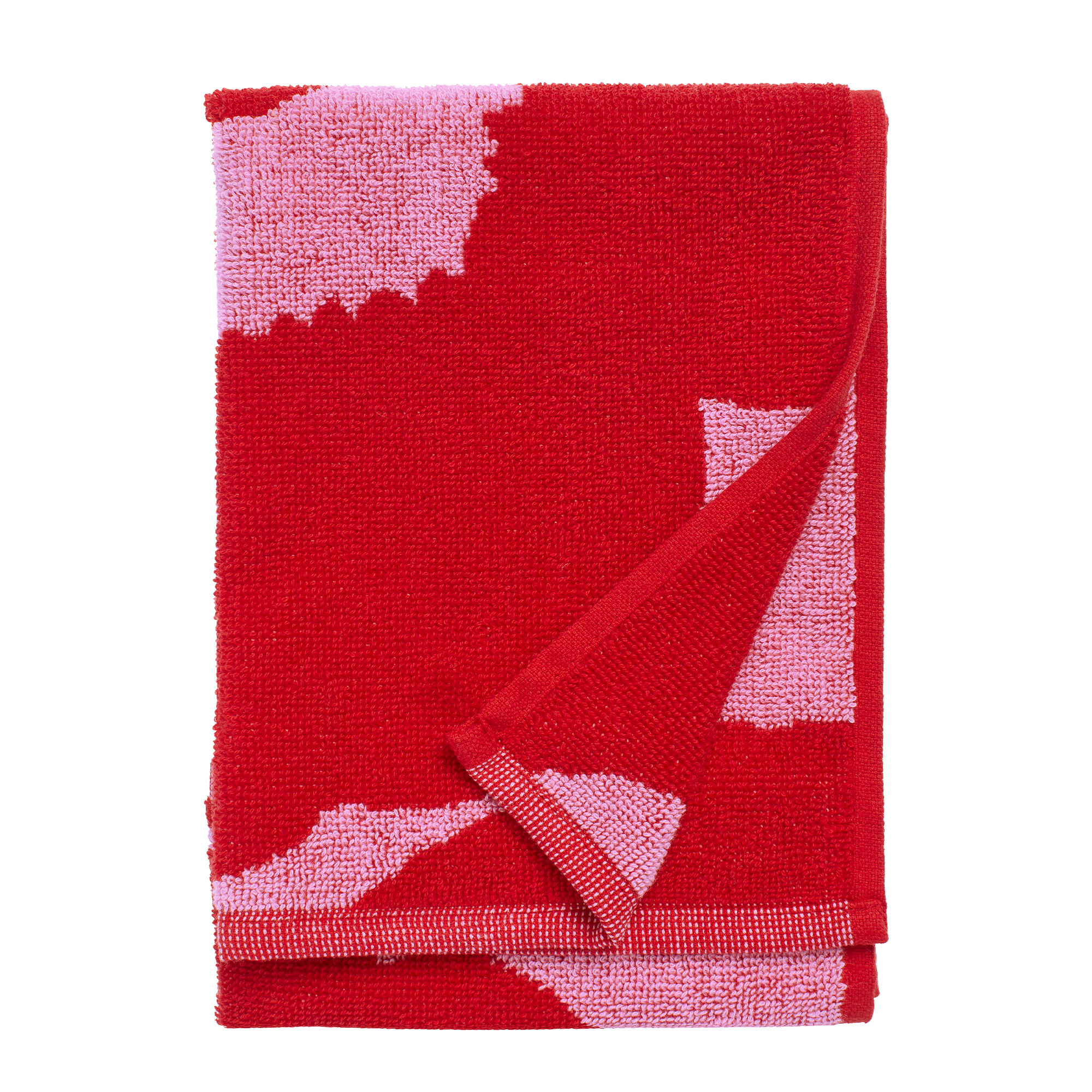 Marimekko - Unikko gästhandduk 30x50 cm Pink Red - Handdukar och badlakan - Maija Isola | Textilier - Badrumstextilier - Handdukar Och Badlakan | Möbelexperten