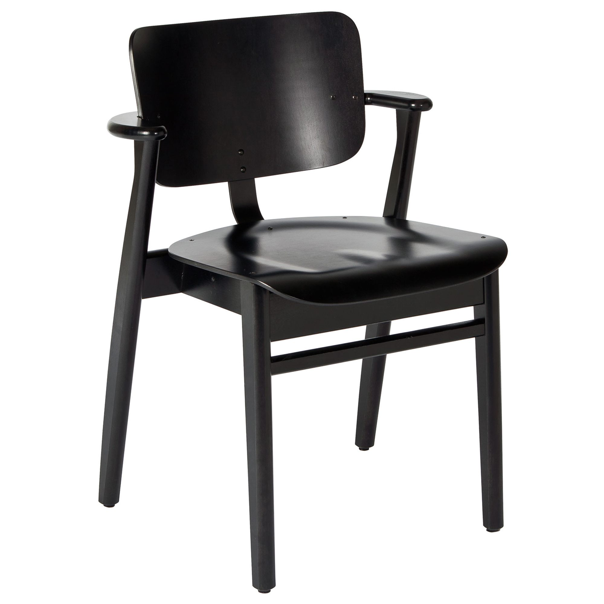Artek - Domus Chair, Svartf&auml;rgad bj&ouml;rk - Matstolar - Ilmari Tapiovaara - Svart - Tr&auml;