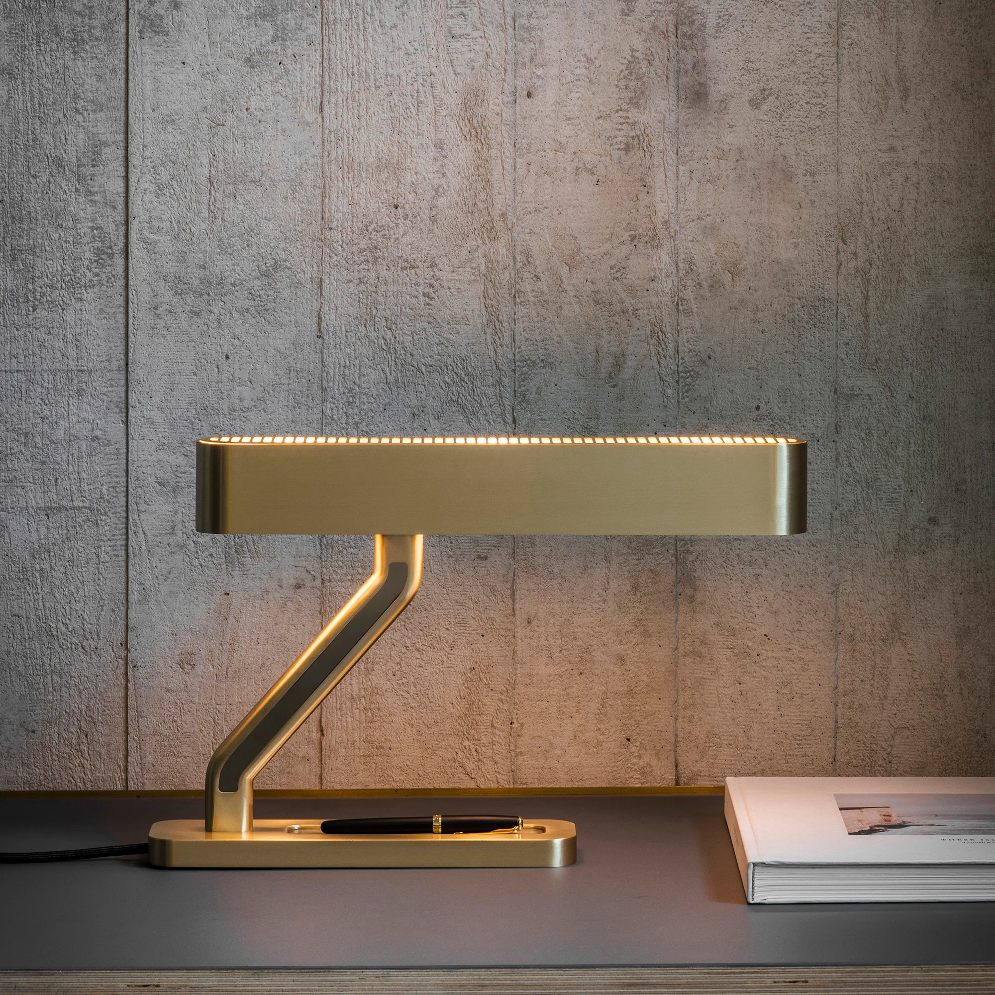 Colt Table Lamp Brushed Brass