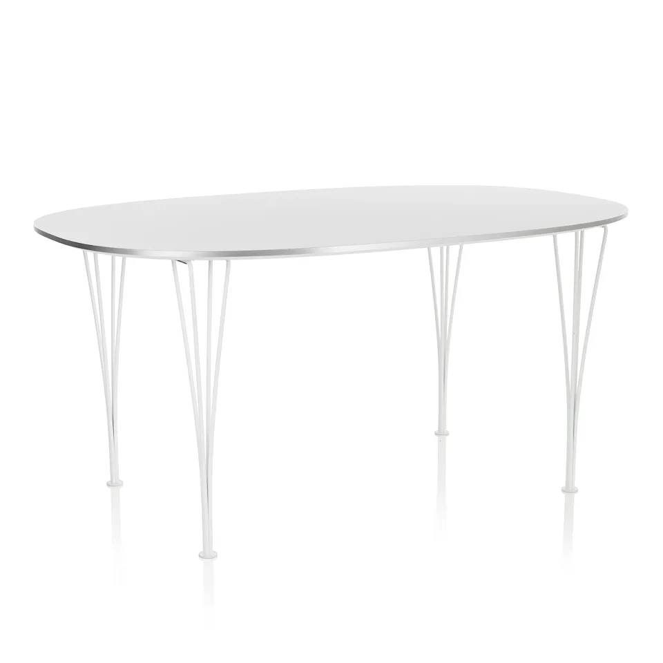 B613 Superellips matbord 120 x 180 cm White