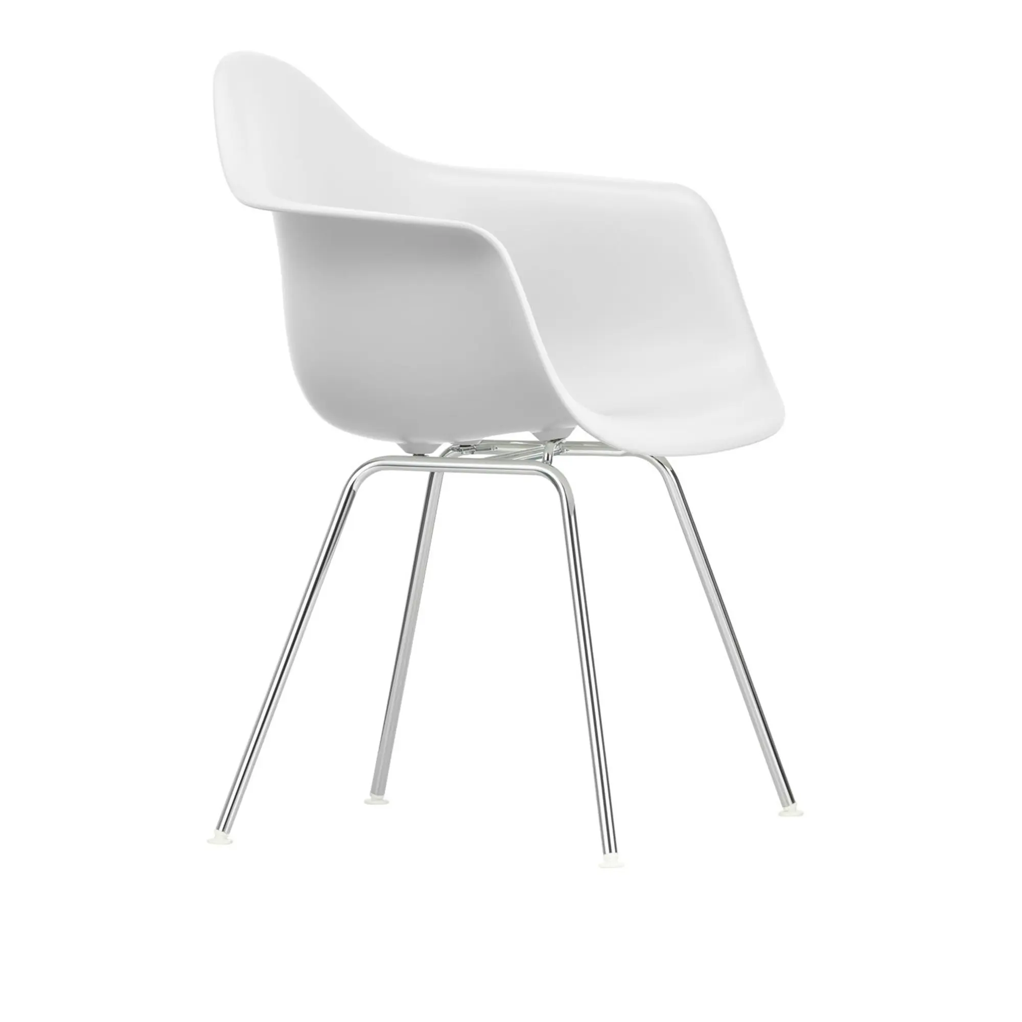 Eames RE Plastic Armchair DAX matstol Chrome