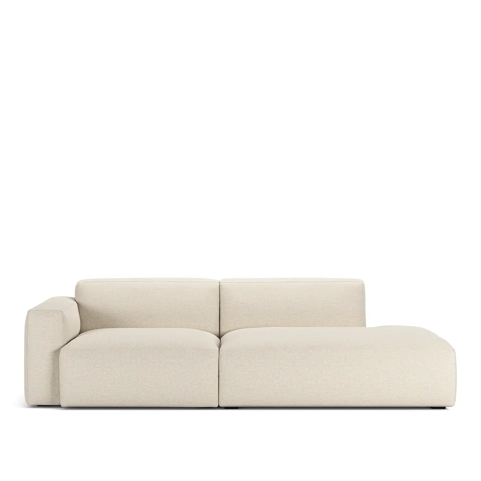 Brick 2-Seater Open End Right Lario 38 Fixed Upholstery