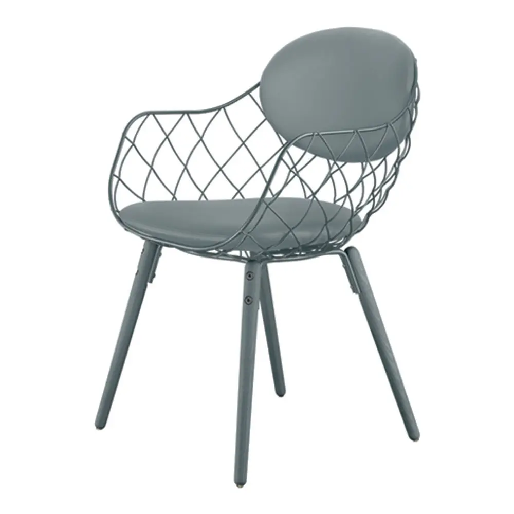 Pina Chair White legs/White seat/White cushions Steelcut 110