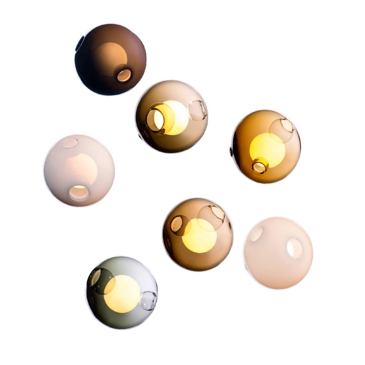 Bocci - 28.7 Random, Multi - 06 Xenon - Pendellampor - Omer Arbel - Flerfärgad