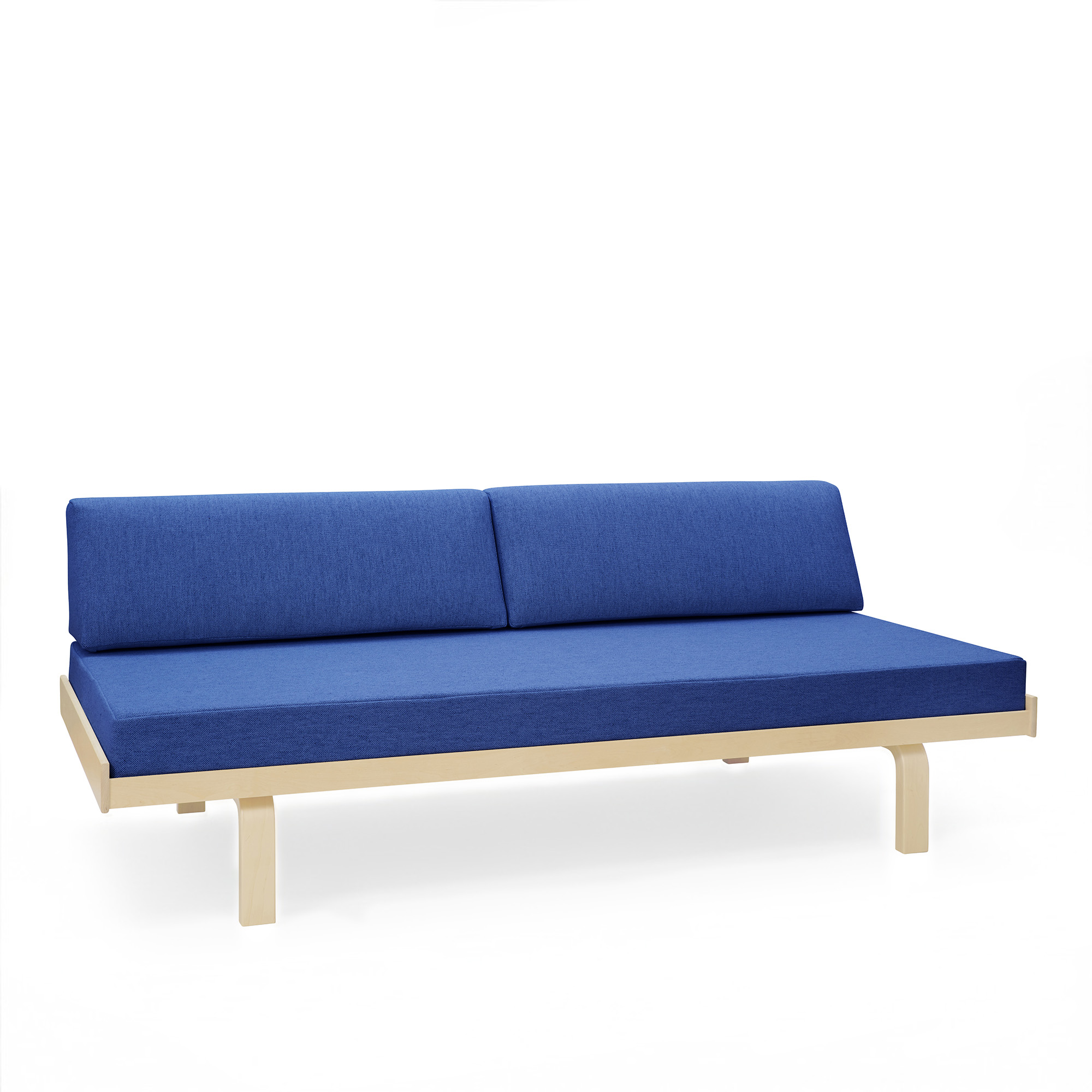 Artek - Day Bed 710 with mattress and back cushions - Blue - Dagb&auml;ddar - Alvar Aalto - Bl&aring;