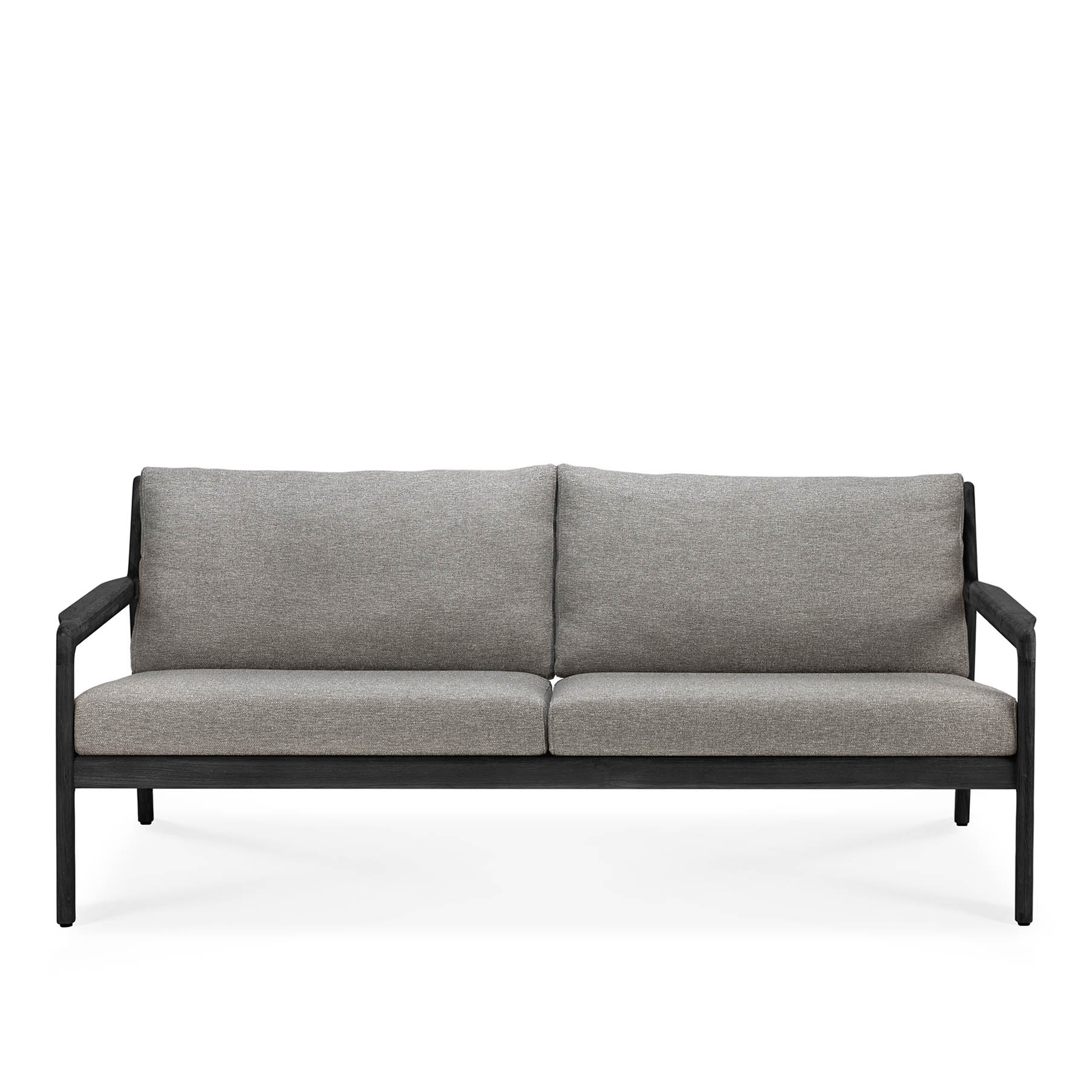 Ethnicraft - Jack Outdoor Sofa - Teak Black/Mocha  - 2 Seater - Soffor utomhus - Tr&auml;/Skum/Plast