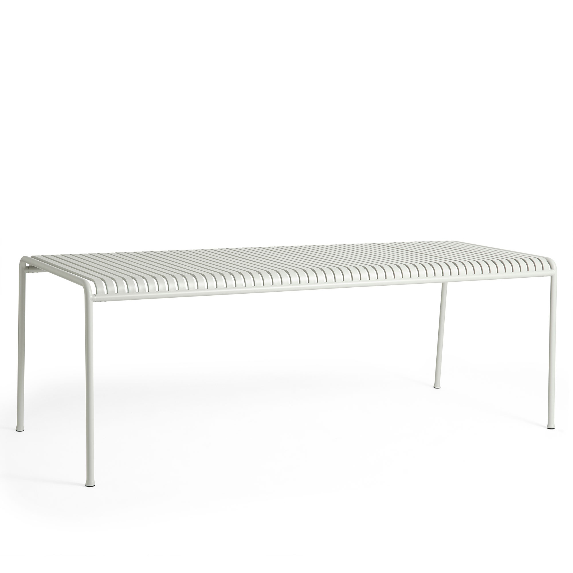 HAY - Palissade Table L220 x W90 x H75 4 Legs Sky Grey - Matbord utomhus - Ronan & Erwan Bouroullec - Metall | Utemöbler - Utebord - Matbord Utomhus | Möbelexperten