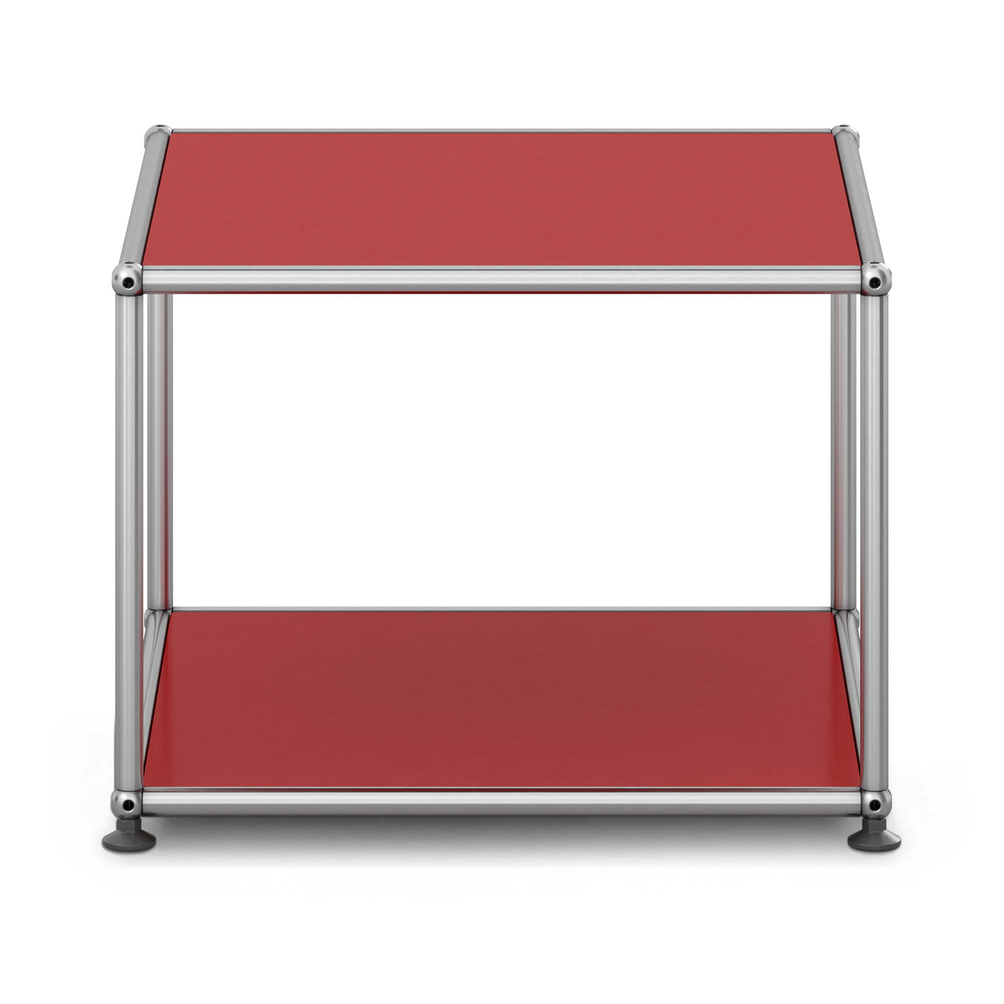 USM - USM Haller M22 23 USM Ruby Red - Sidobord - Fritz Haller & Paul Sch&auml;rer - R&ouml;d - Metall