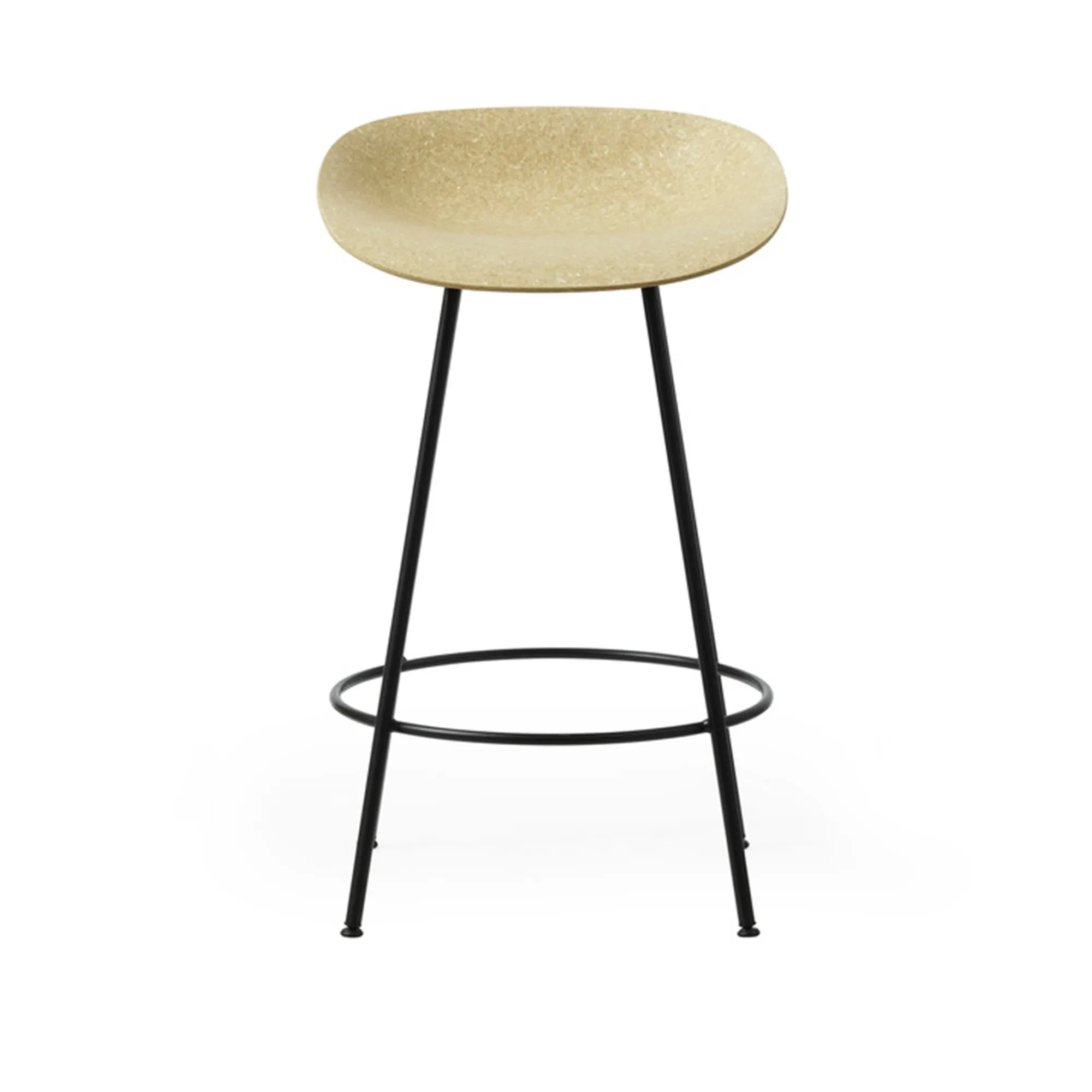 Mat Barstool 65 cm Black Steel