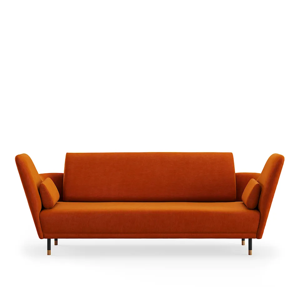 57 soffa Brownished Steel/Dark oiled oak