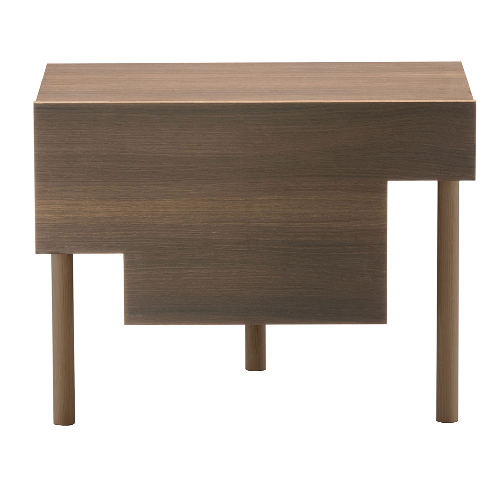 Living Divani - Stilt Bedside Table, SX Left, Thermo Oak - Nattbord - Marco Guazzini - Tre farget - Tre