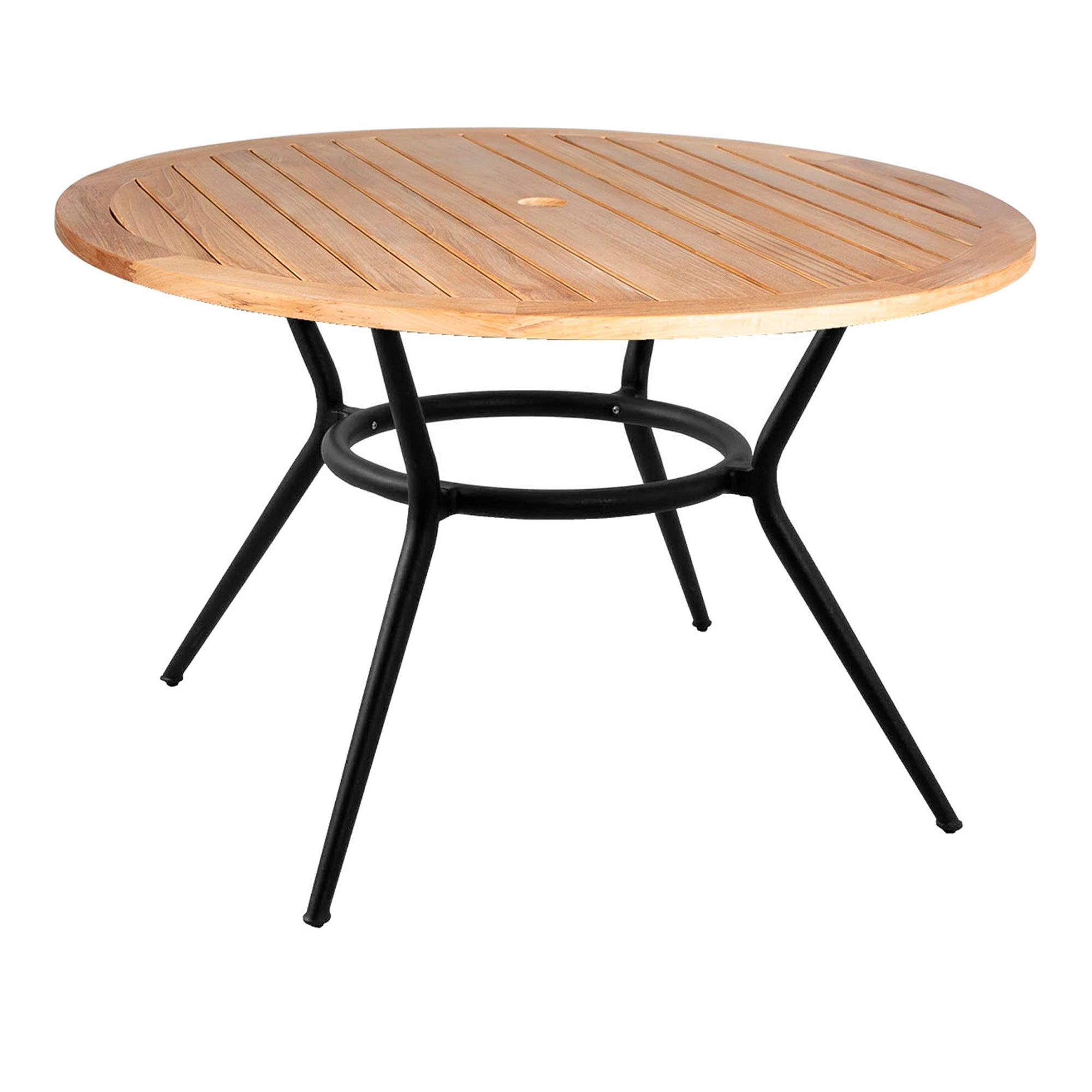 Cane-Line - Joy Round Table 120 cm Teak / Lava Grey - Matbord utomhus - Cane-line Design Team - Grå - Naturmaterial/Metall | Utemöbler - Utebord - Matbord Utomhus | Möbelexperten