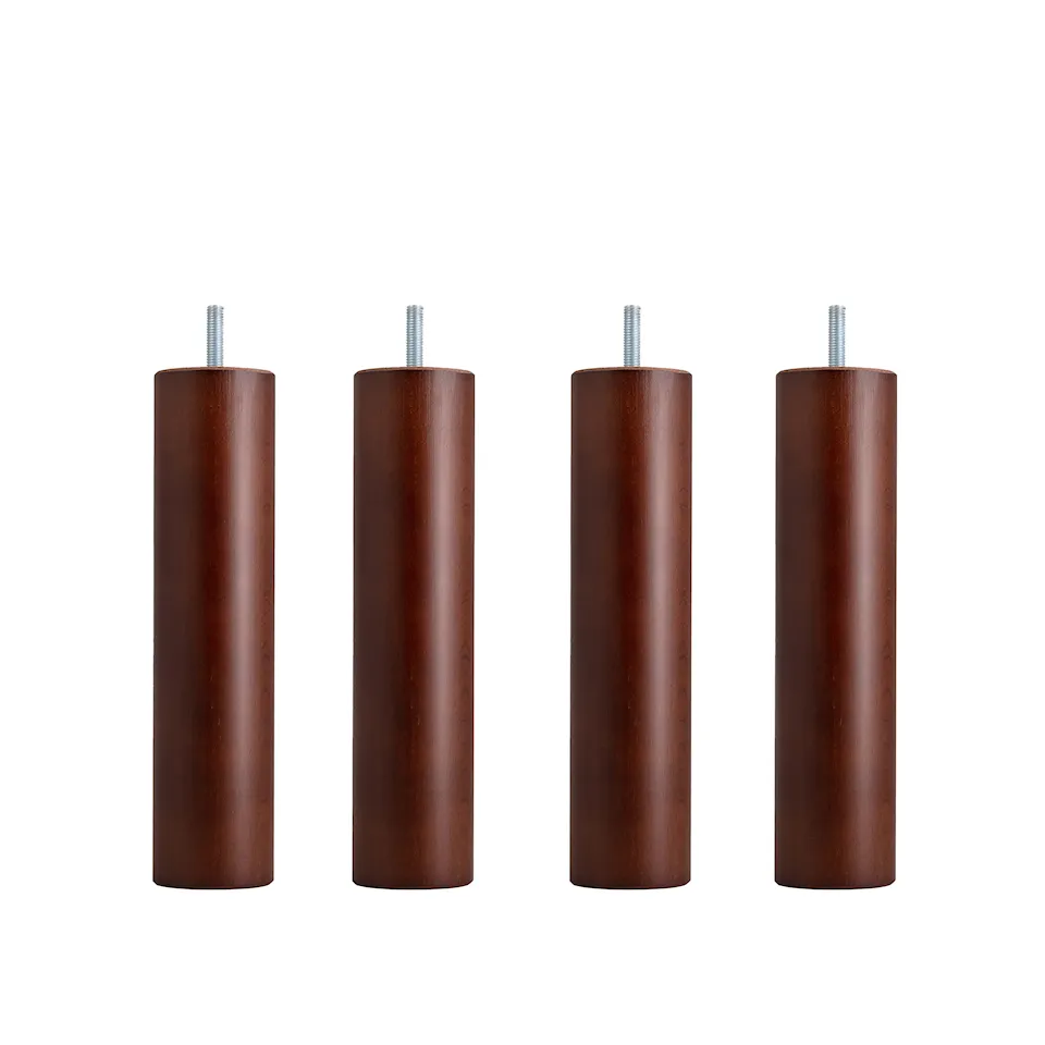 Dux SC sängben rund mahogany 4-pack