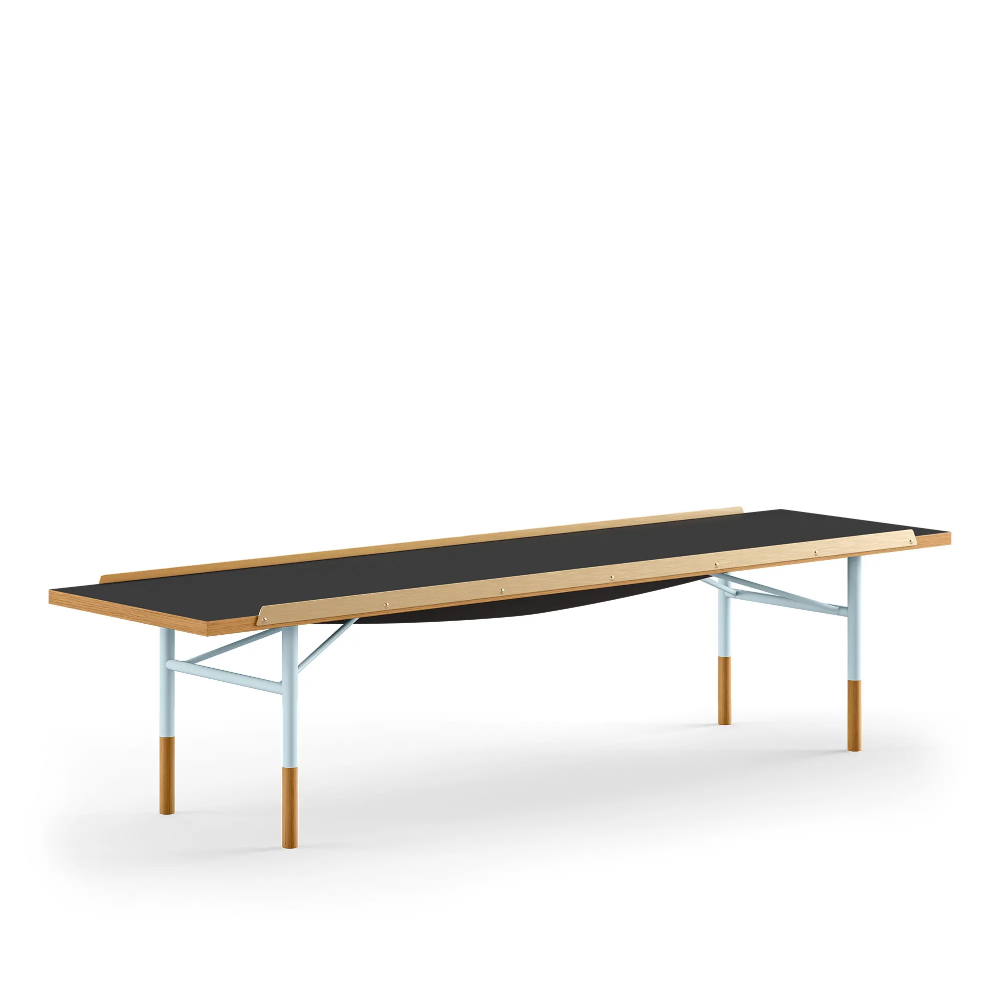Table Bench Large med mässingskanter