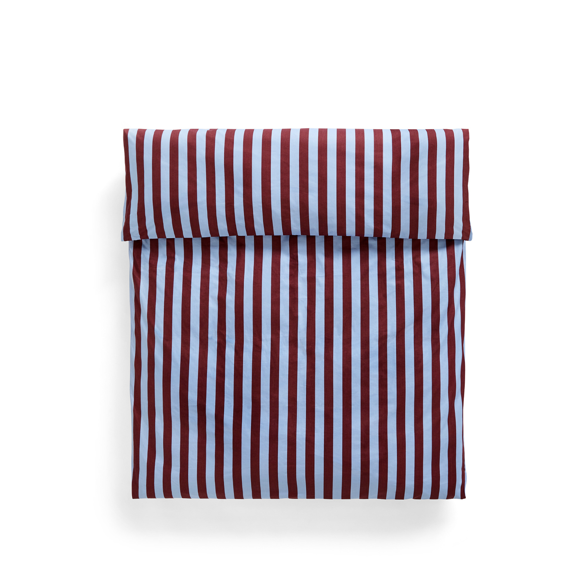 HAY - Été Duvet Cover 150 x 210 - Bordeaux and sky blue - Påslakan - Amanda Borberg - Flerfärgad,Röd,Blå