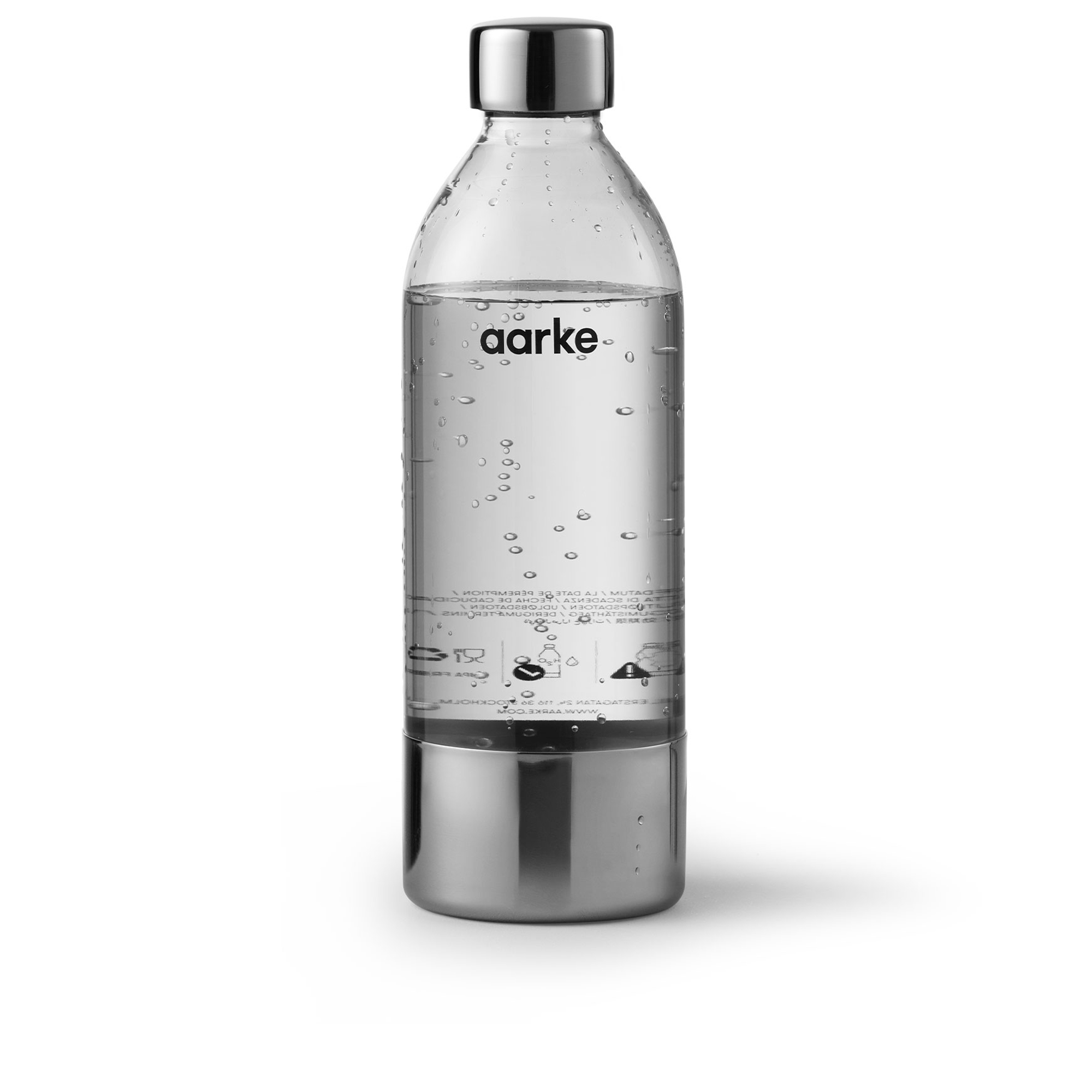 Aarke - PET-flaska Stor 100 cl - Tillbehör till köksmaskiner - Silver | Kök - Köksmaskiner - Tillbehör Till Köksmaskiner | Möbelexperten