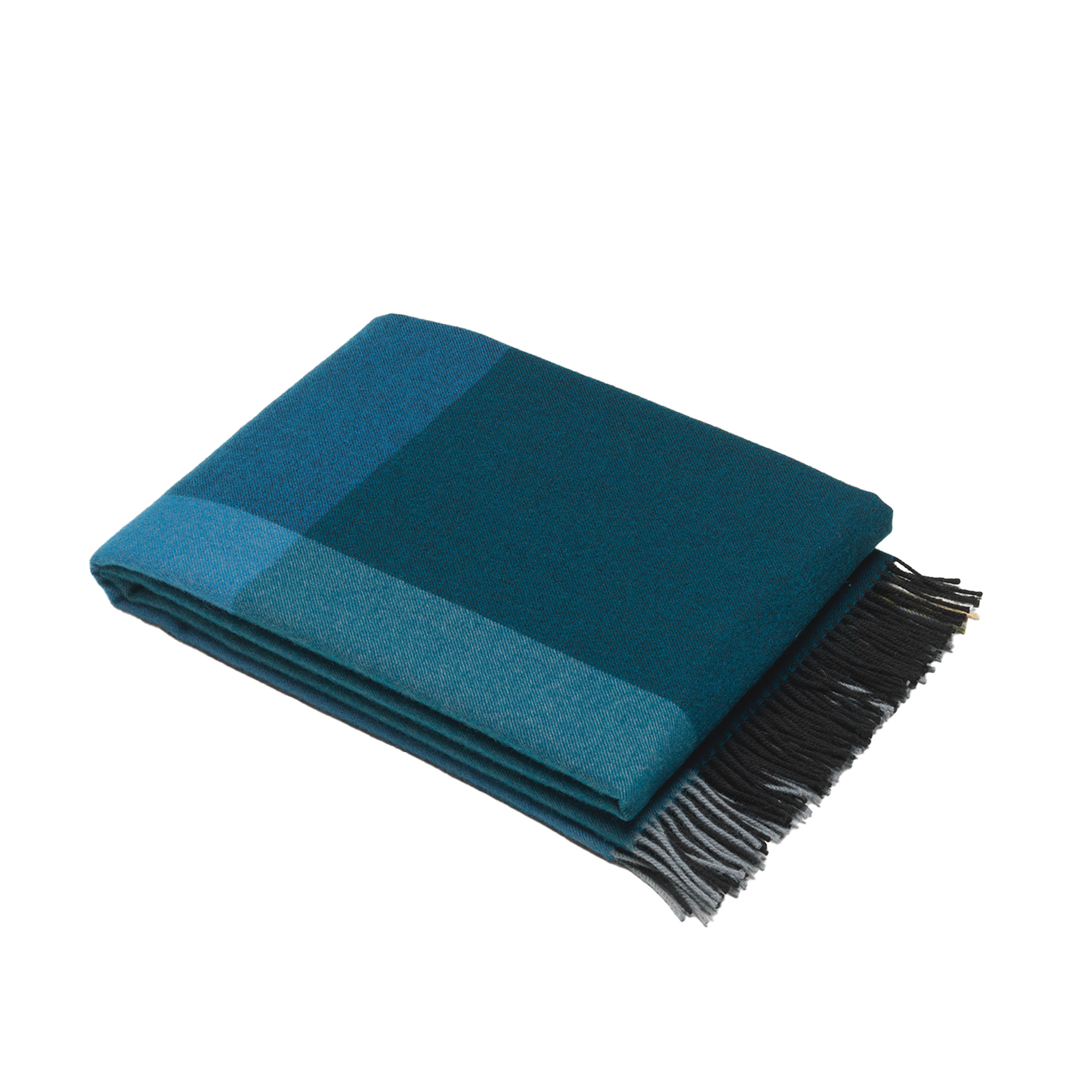 Vitra - Colour Block Blankets Black-Blue - Plädar & filtar - Hella Jongerius - Flerfärgad