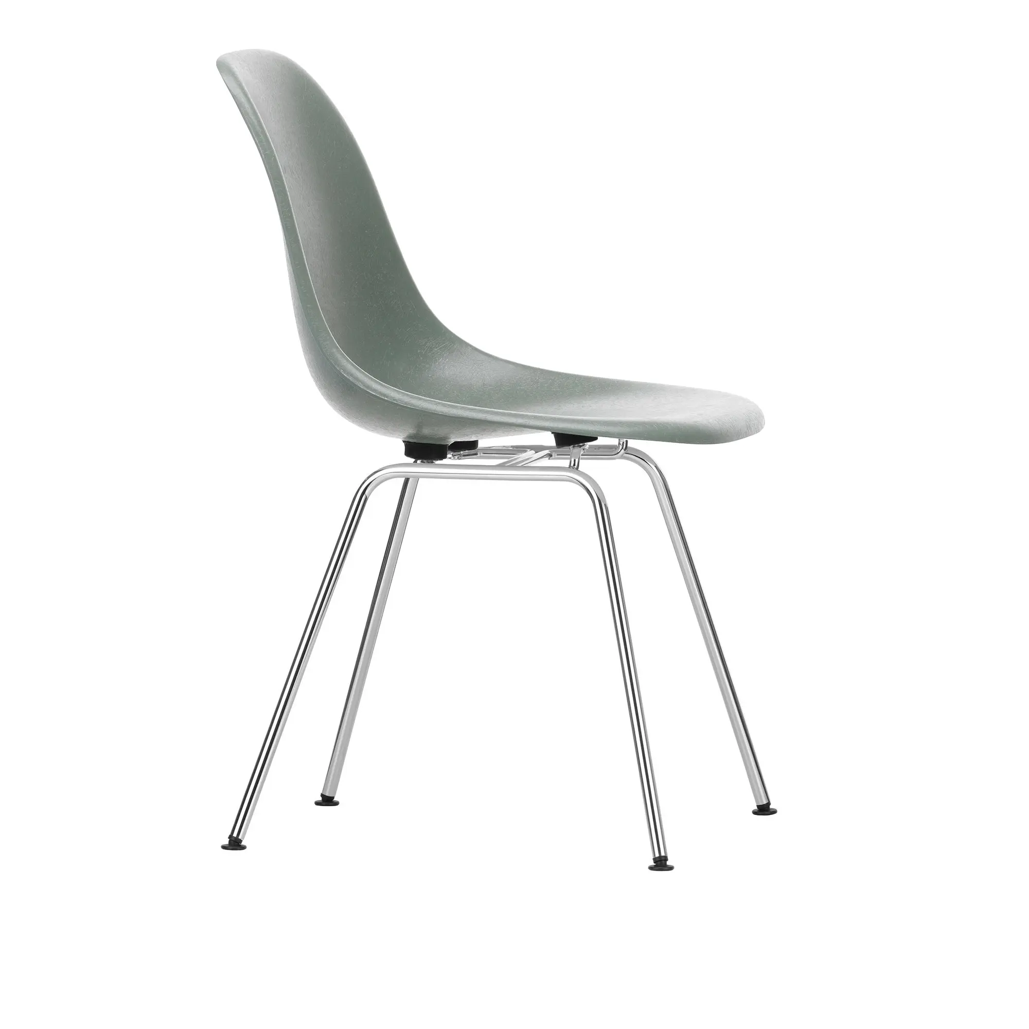 Eames Fiberglass Chair DSX stol Chrome