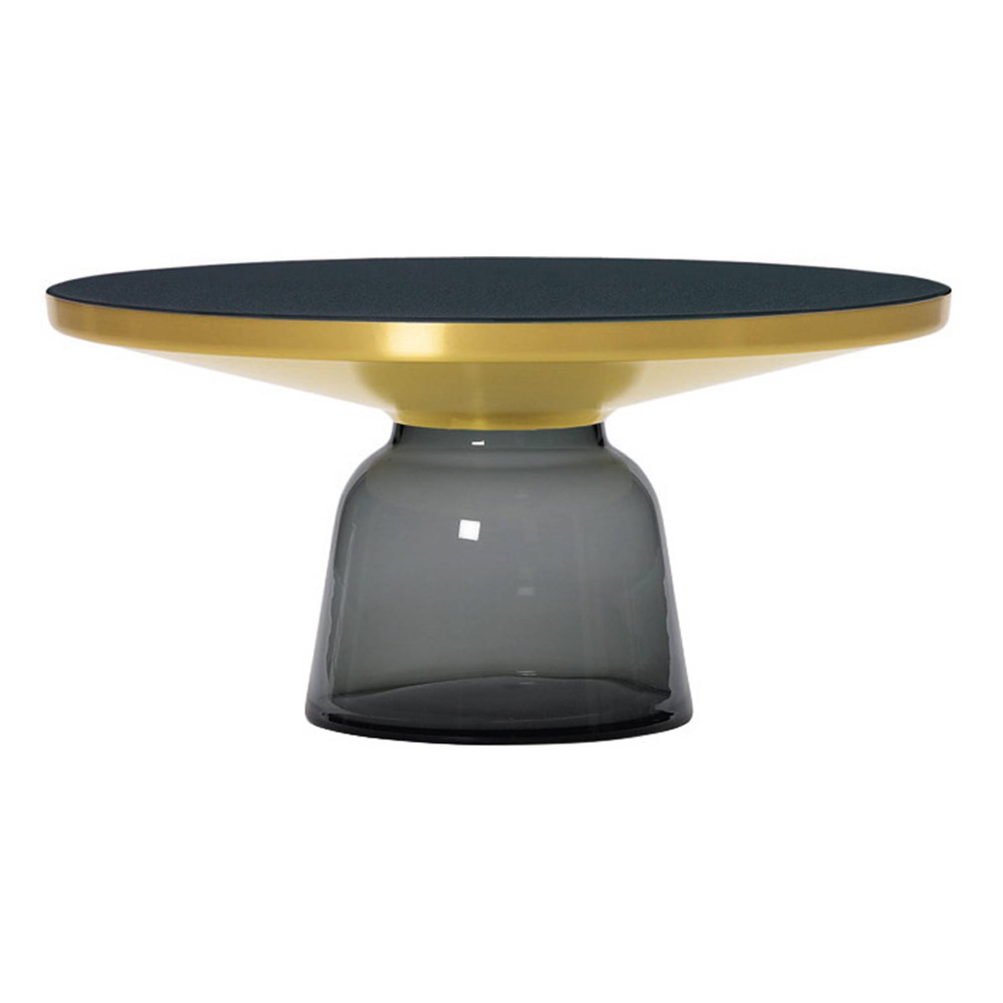 ClassiCon - Bell Coffee Table Mässing/Quartz Grey - Sofabord - Sebastian Herkner - Lilla - Metall/Tre