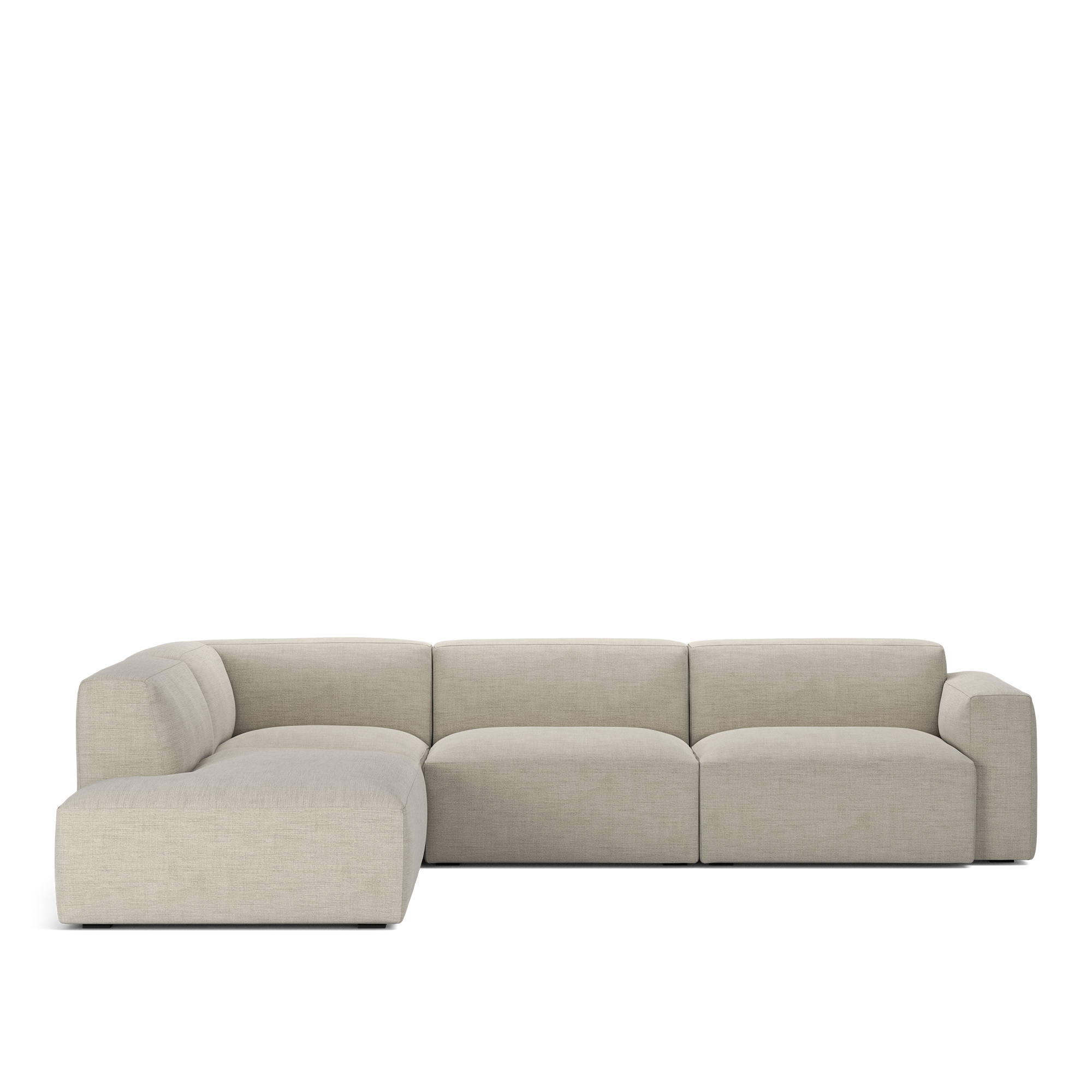 NOGA - Brick 4-Seater Corner Open End Left Sienna 102 Removable Upholstery - Soffor