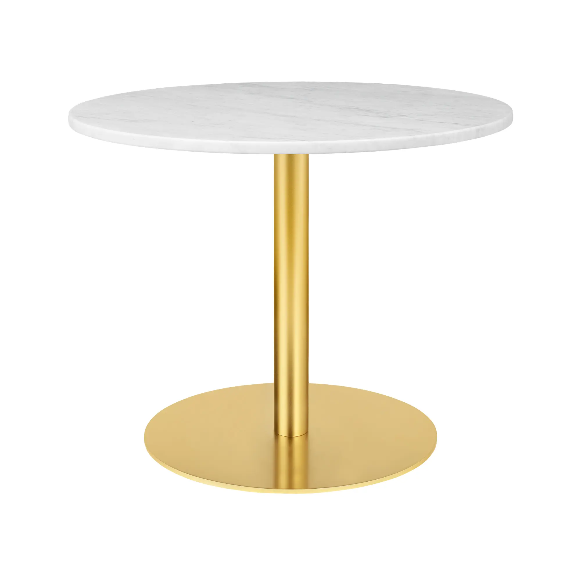 GUBI 1.0 loungebord Ø80 cm mässing
