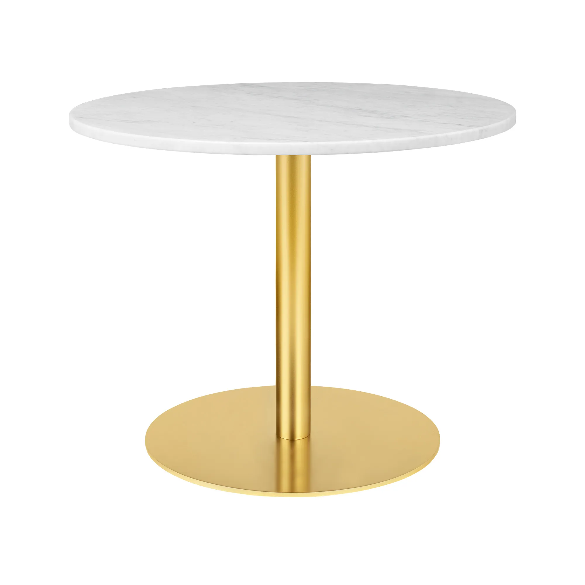 GUBI 1.0 loungebord Ø80 cm mässing