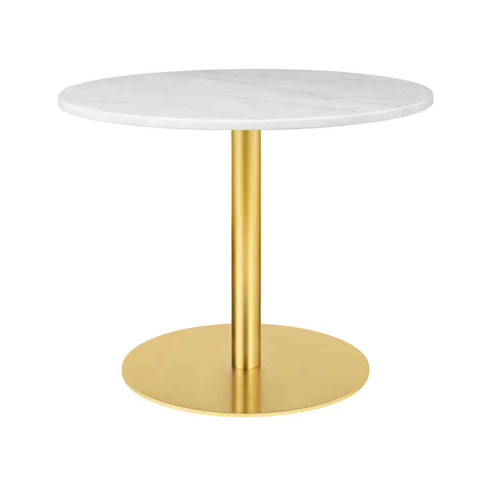 GUBI 1.0 loungebord Ø80 cm mässing