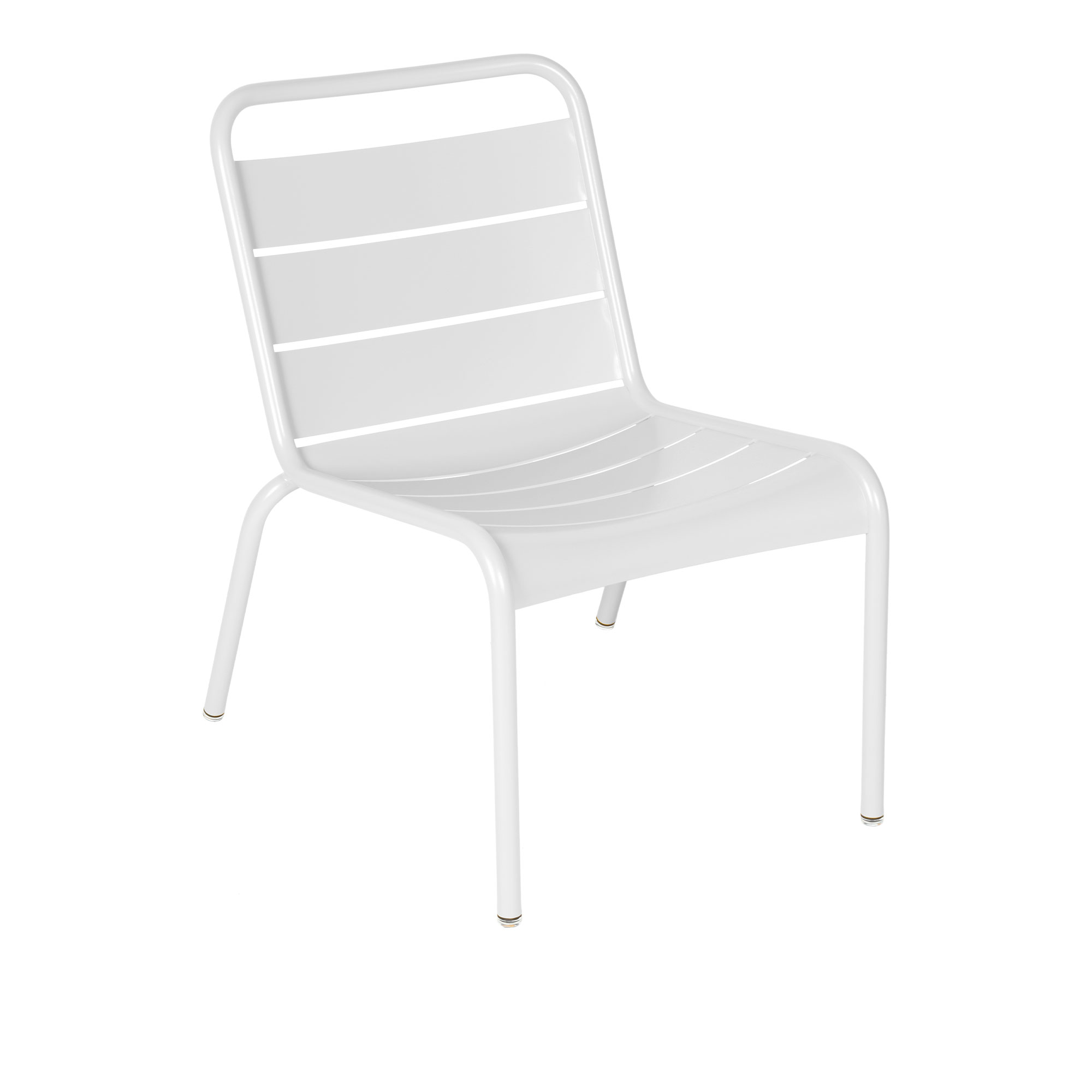 Fermob - Luxembourg Lounge Chair Cotton White - Fåtöljer utomhus - Frédéric Sofia - Vit - Metall | Utemöbler - Loungemöbler - Fåtöljer Utomhus | Möbelexperten