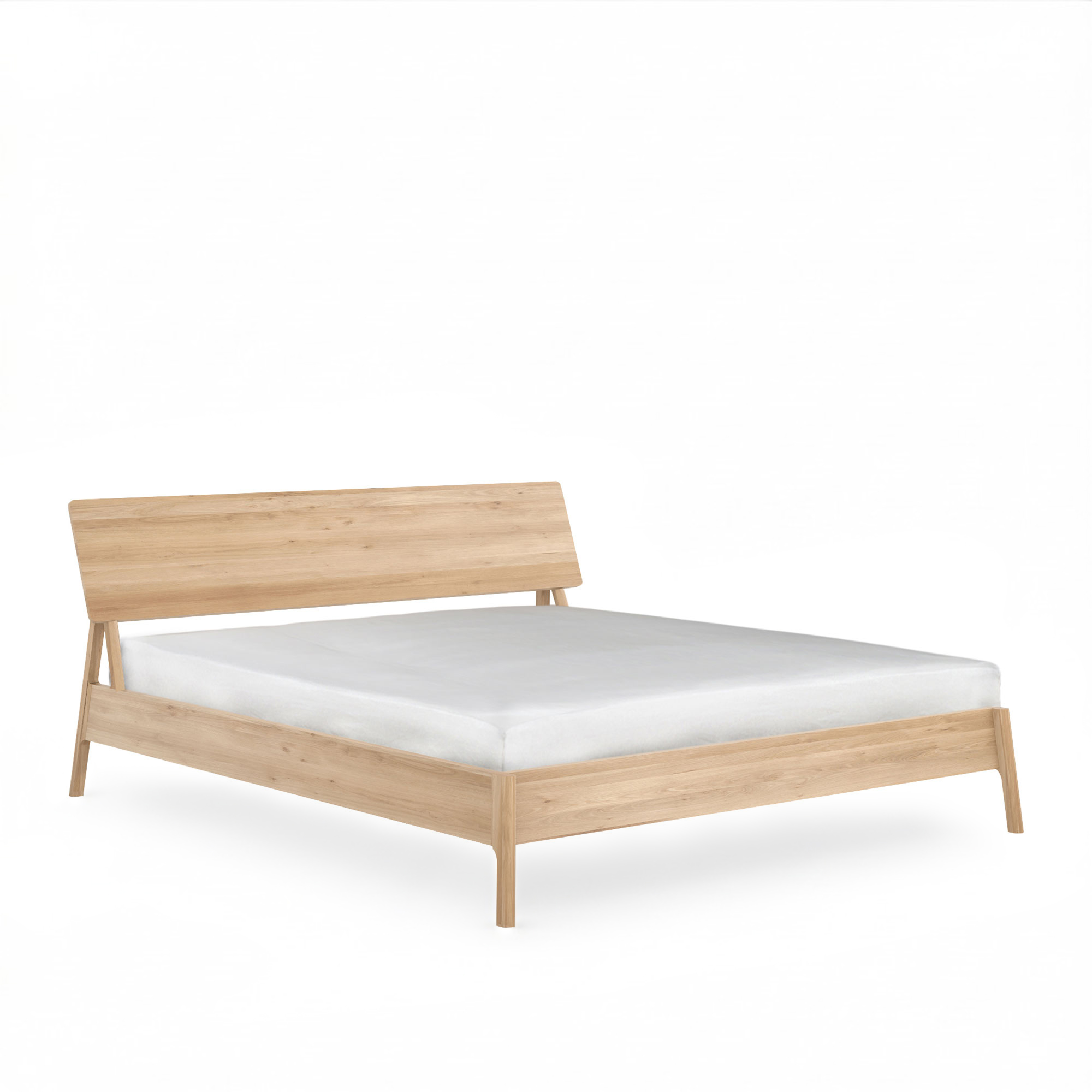 Ethnicraft - Air Bed, Ek, Bäddmått 180x200 cm, Utan ribbotten, Madrasser ingår ej - Sängar - Alain Van Havre - Träfärgad | Möbler - Sängar Och Tillbehör - Sängar | Möbelexperten