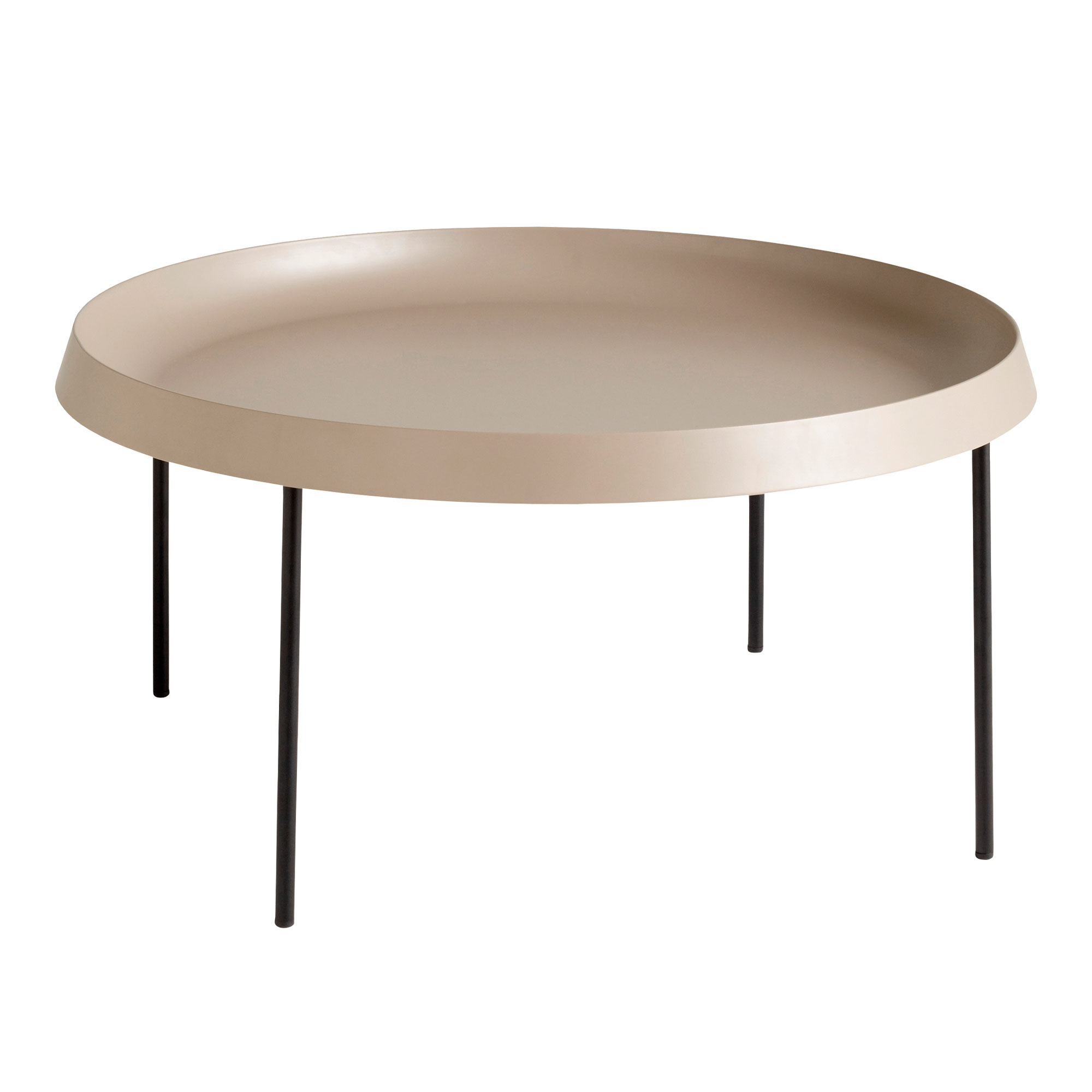 HAY - Tulou Coffee Table - Mocca - Ø75 cm - Soffbord - GamFratesi - Brun - Metall