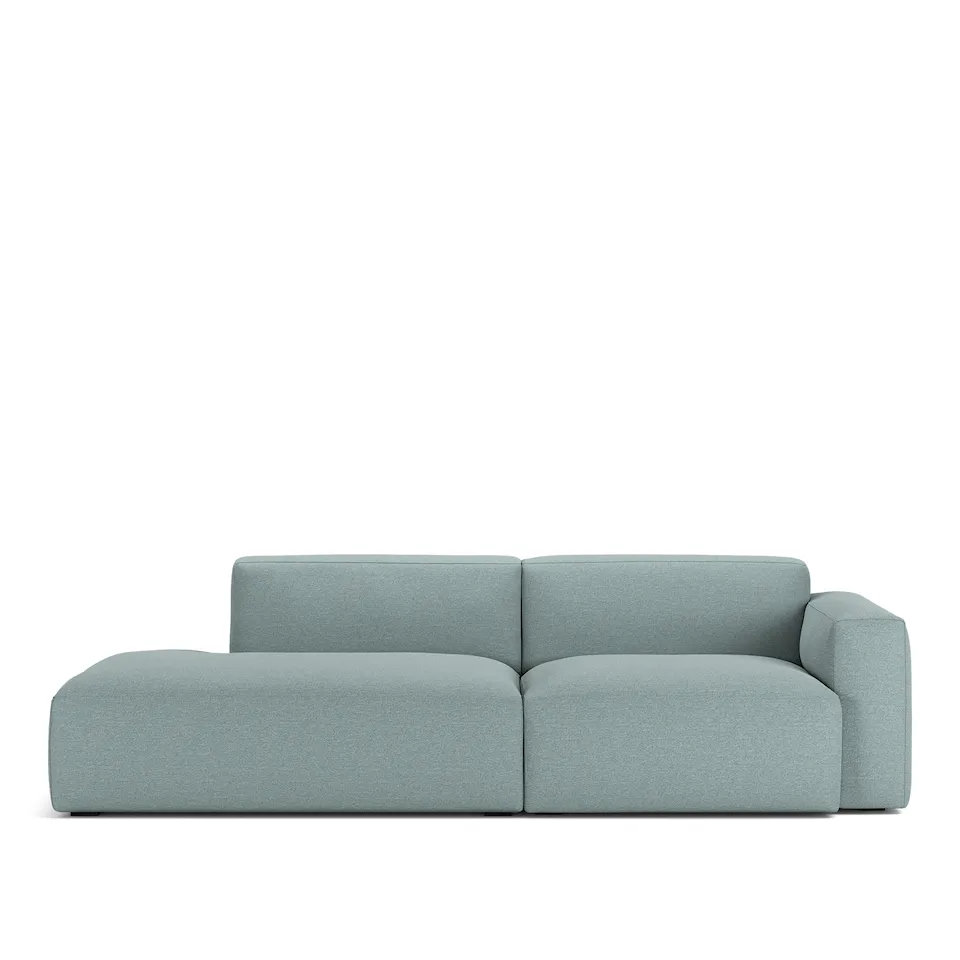 Brick 2-Seater Open End Left Lario 12 Removable Upholstery